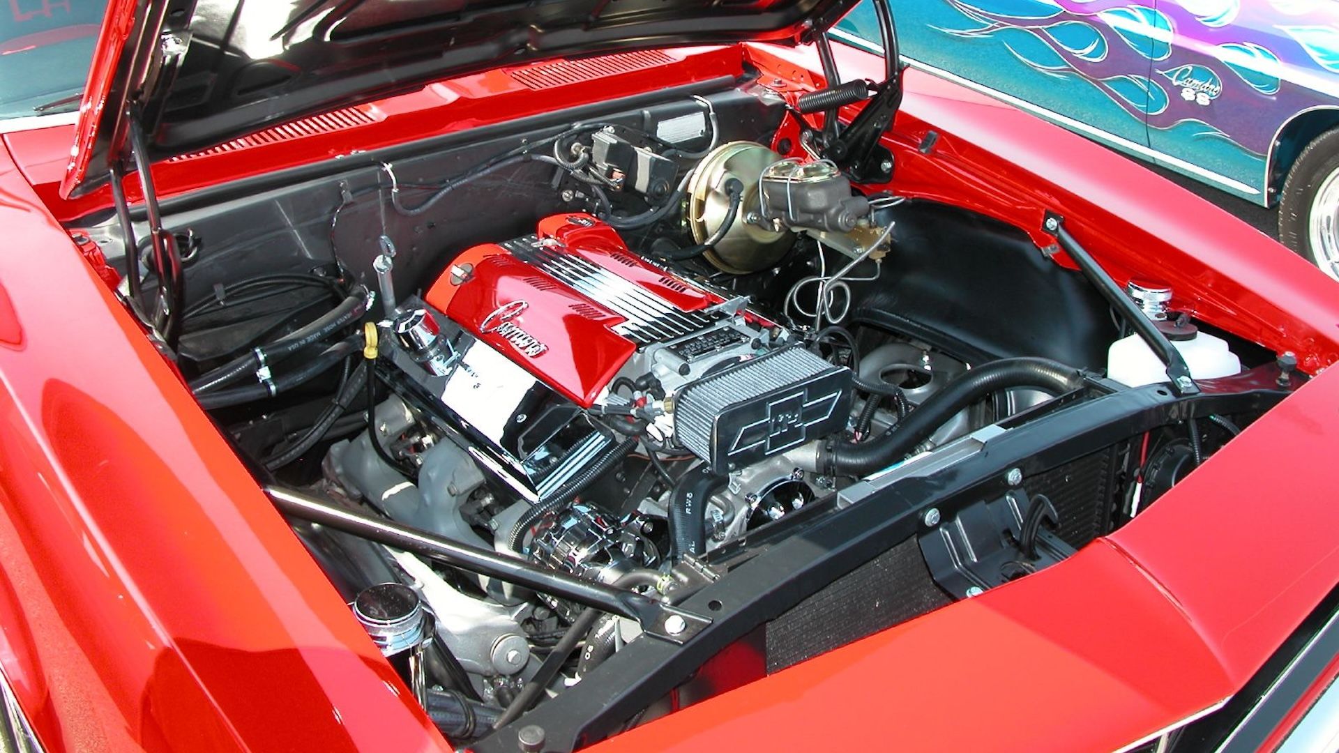 Chevy Engine Hood Open