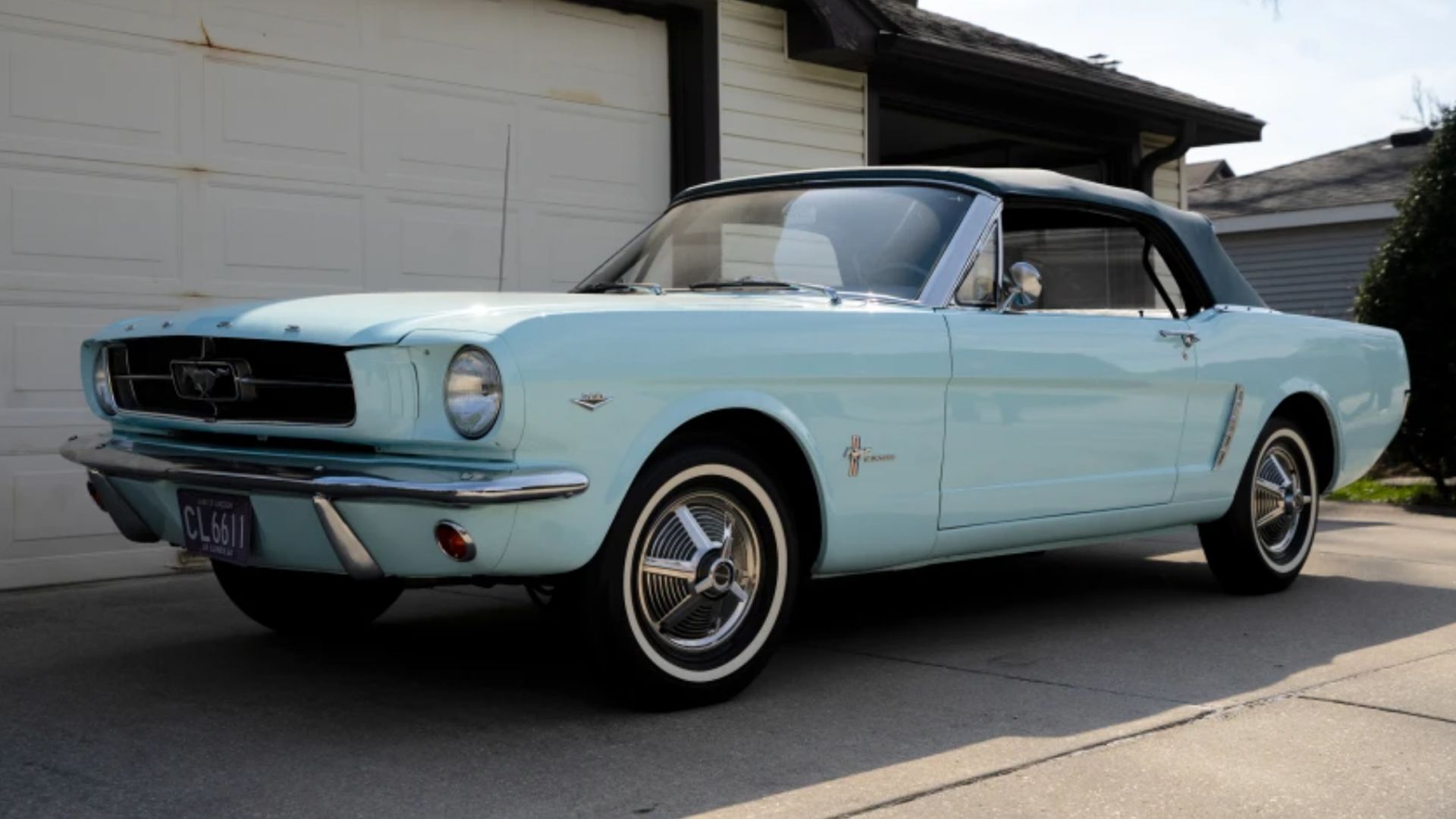 Blue 1964 1/2, 1965 Ford Mustang, 1st ever sold