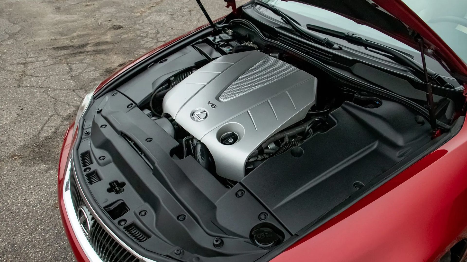 Lexus IS 350 2GR FSE 3/4 foto do compartimento do motor