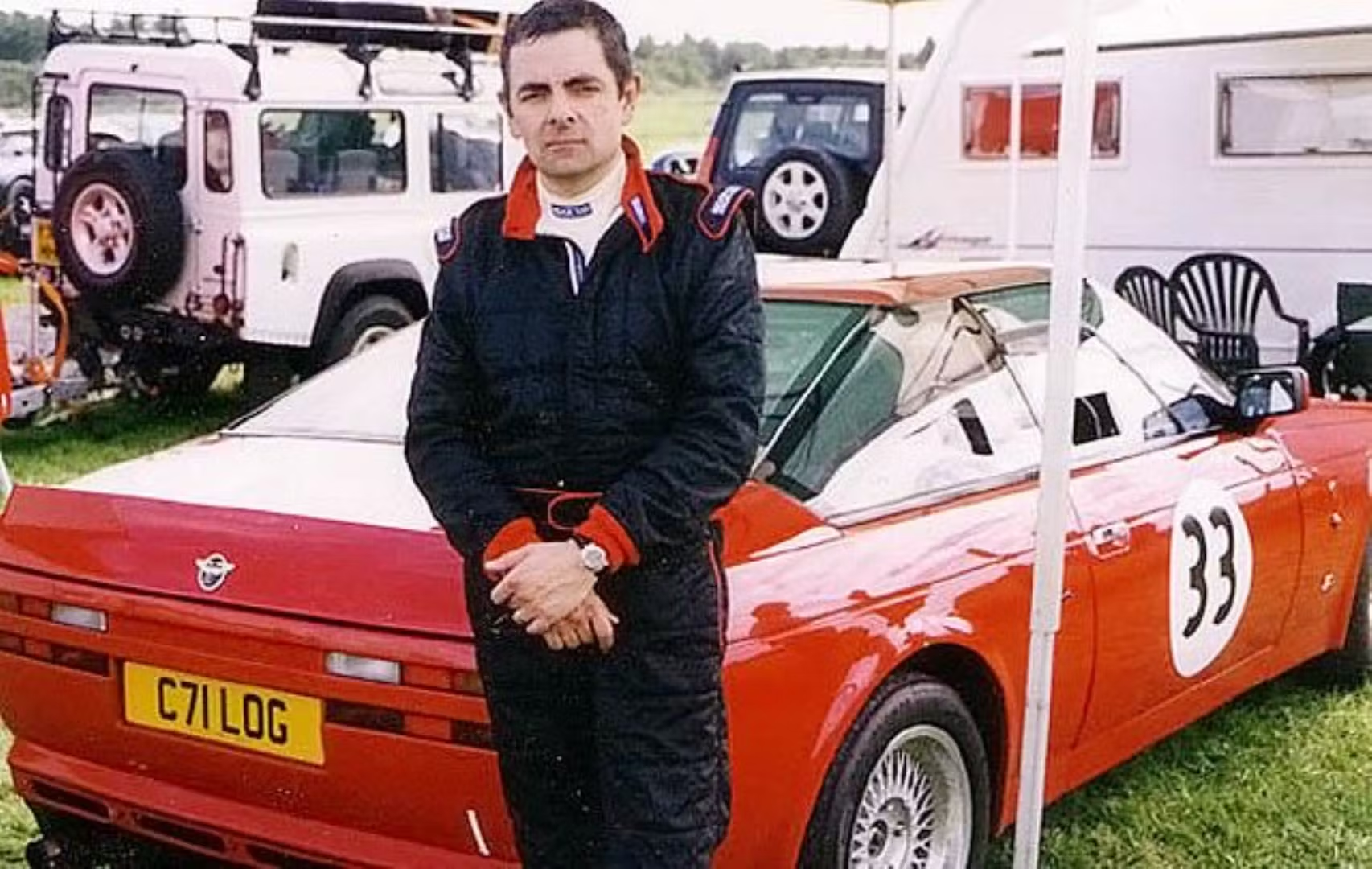 Rowan Atkinson V8 Vantage Zagato