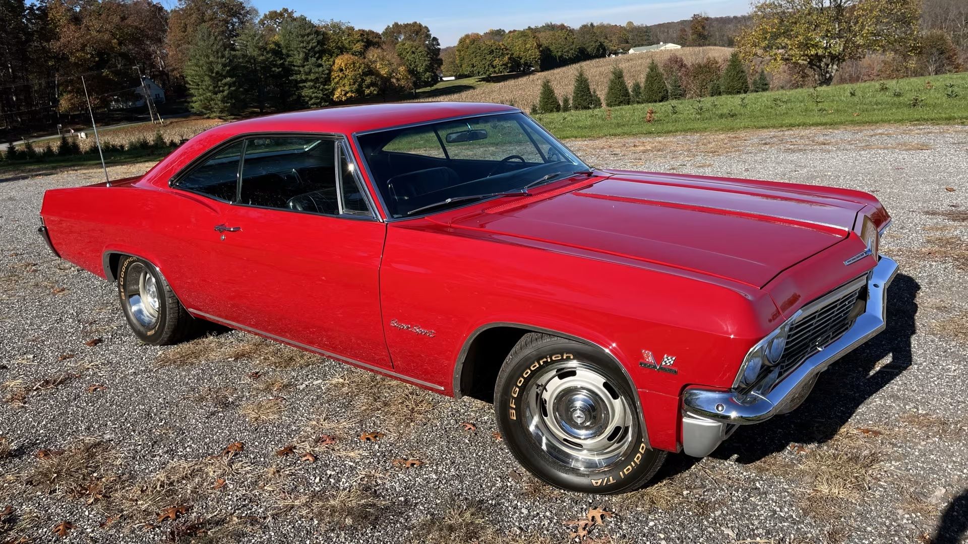 Red 1965 Chevrolet Impala front