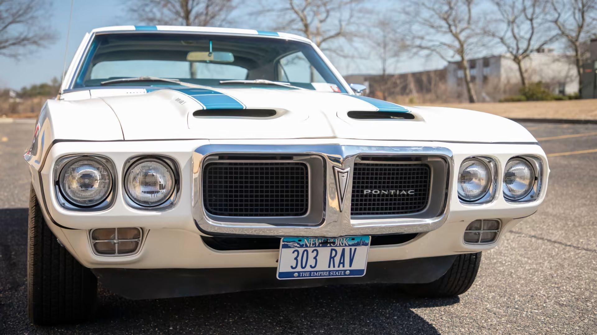 White 1969 Pontiac Trans Am Ram Air V