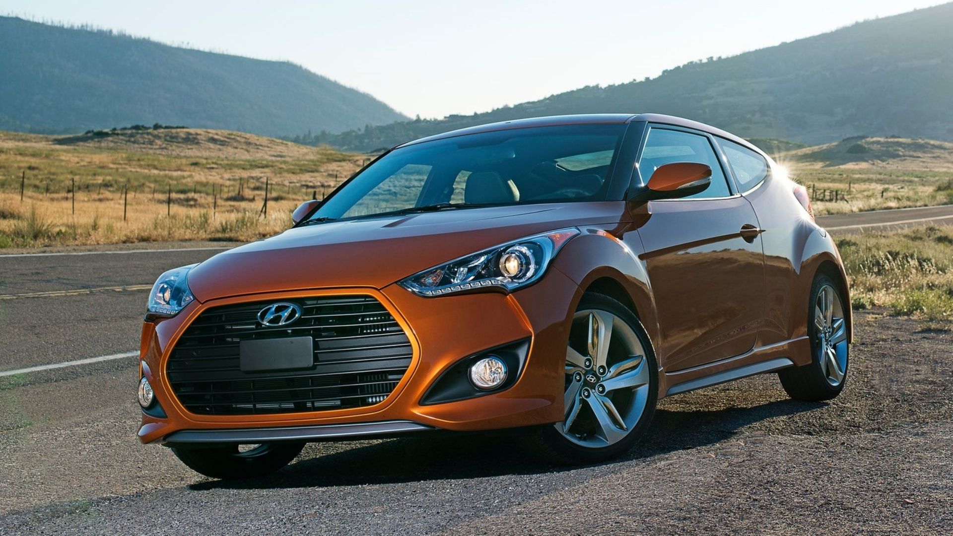 2013 hyundai veloster turbo frente quarto laranja