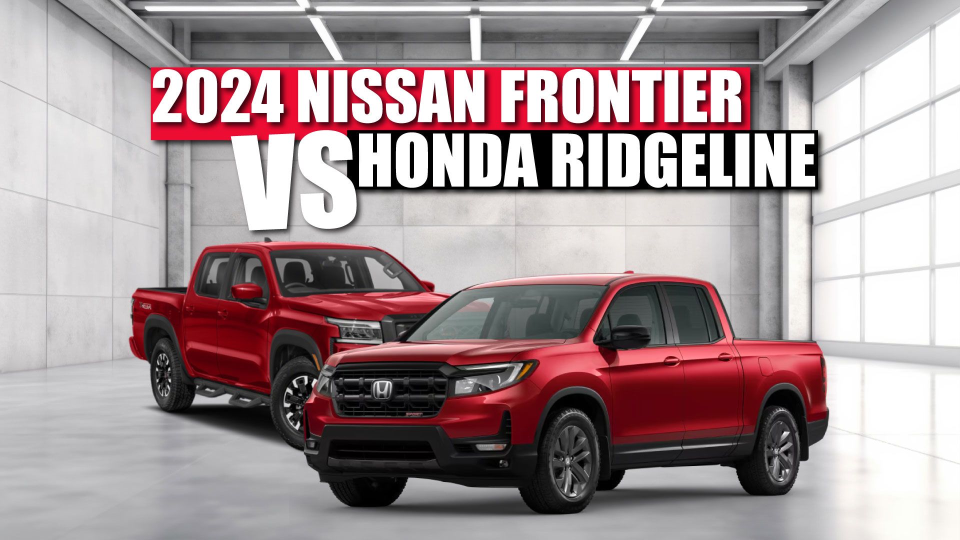 2024 Honda Ridgeline vs Nissan Frontier