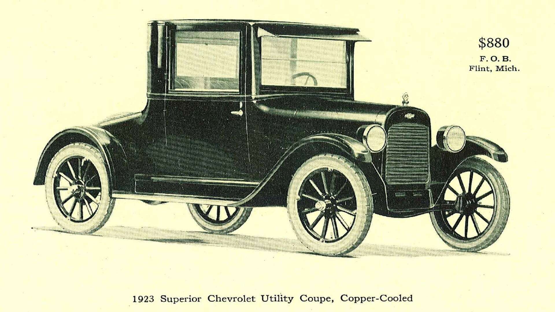 Cupê utilitário refrigerado a cobre Chevrolet 1923