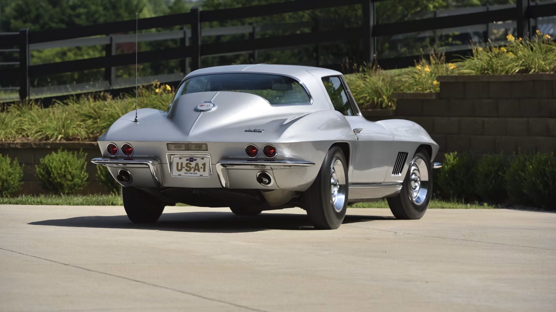 Corvette C2 Stingray prata 1967