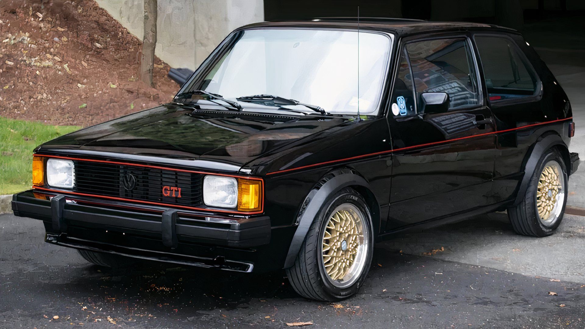 Preto 1984 VW Coelho GTI