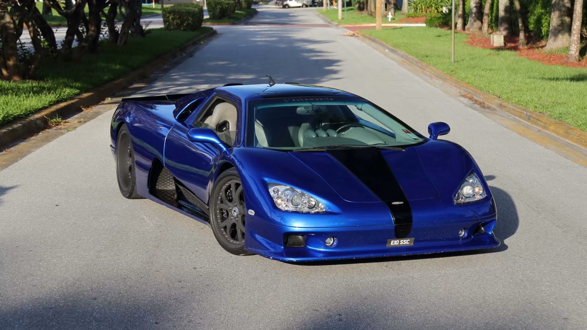 2007 SSC Ultimate Aero TT front third quarter ariel view