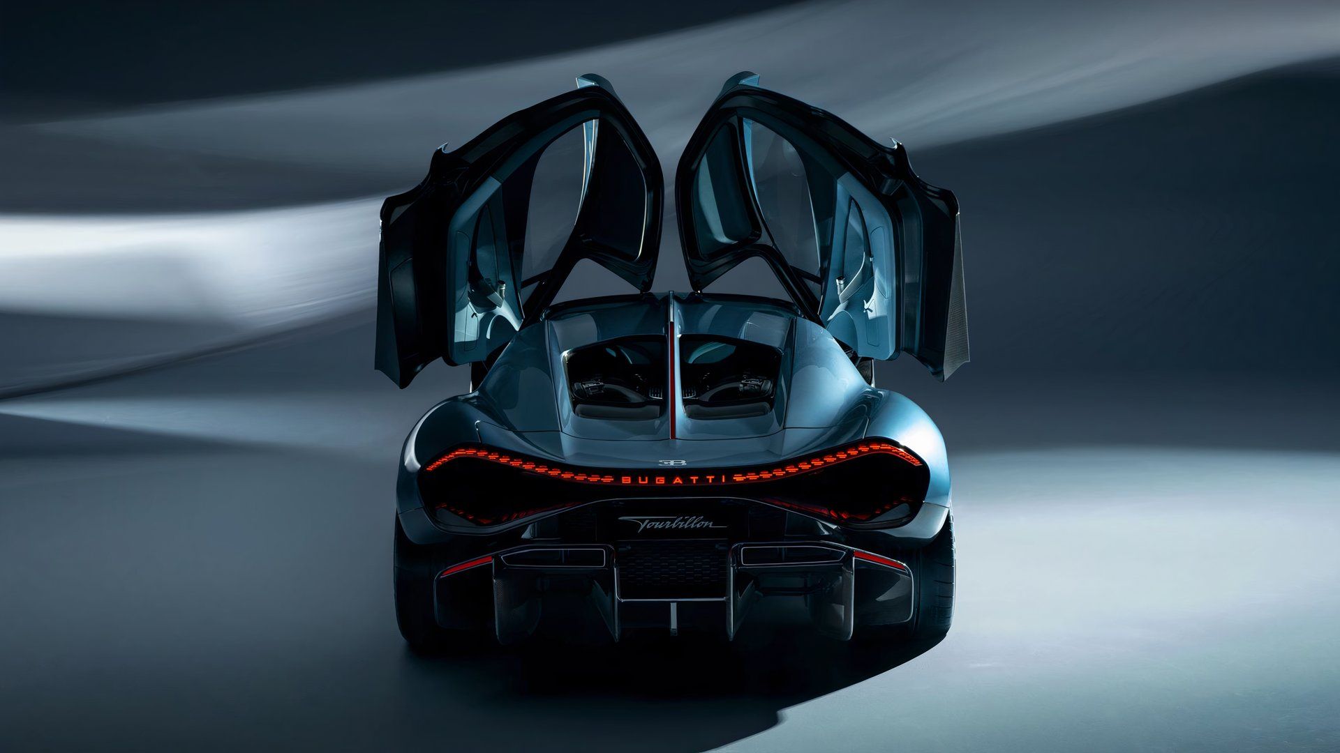 Portas do Bugatti Tourbillon abertas