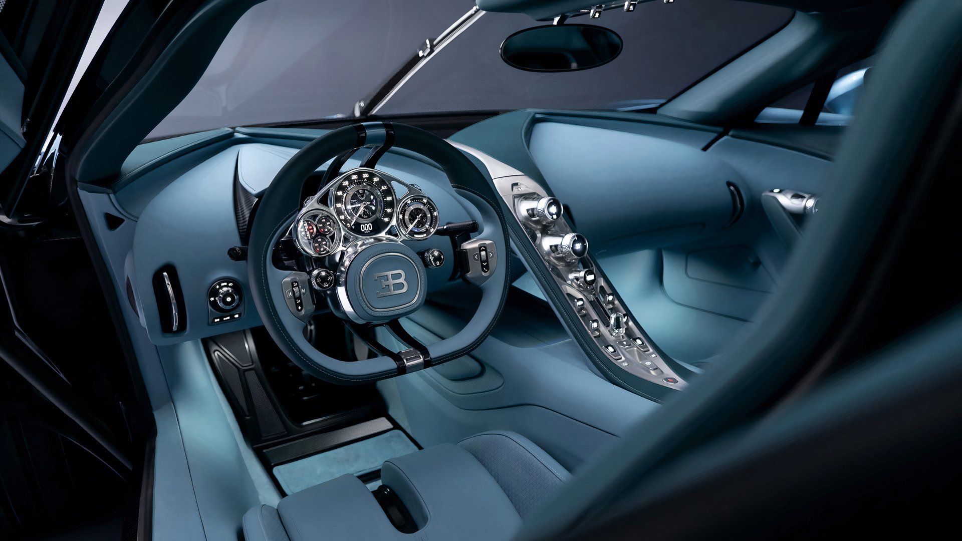 Mostradores internos do Bugatti Tourbillon
