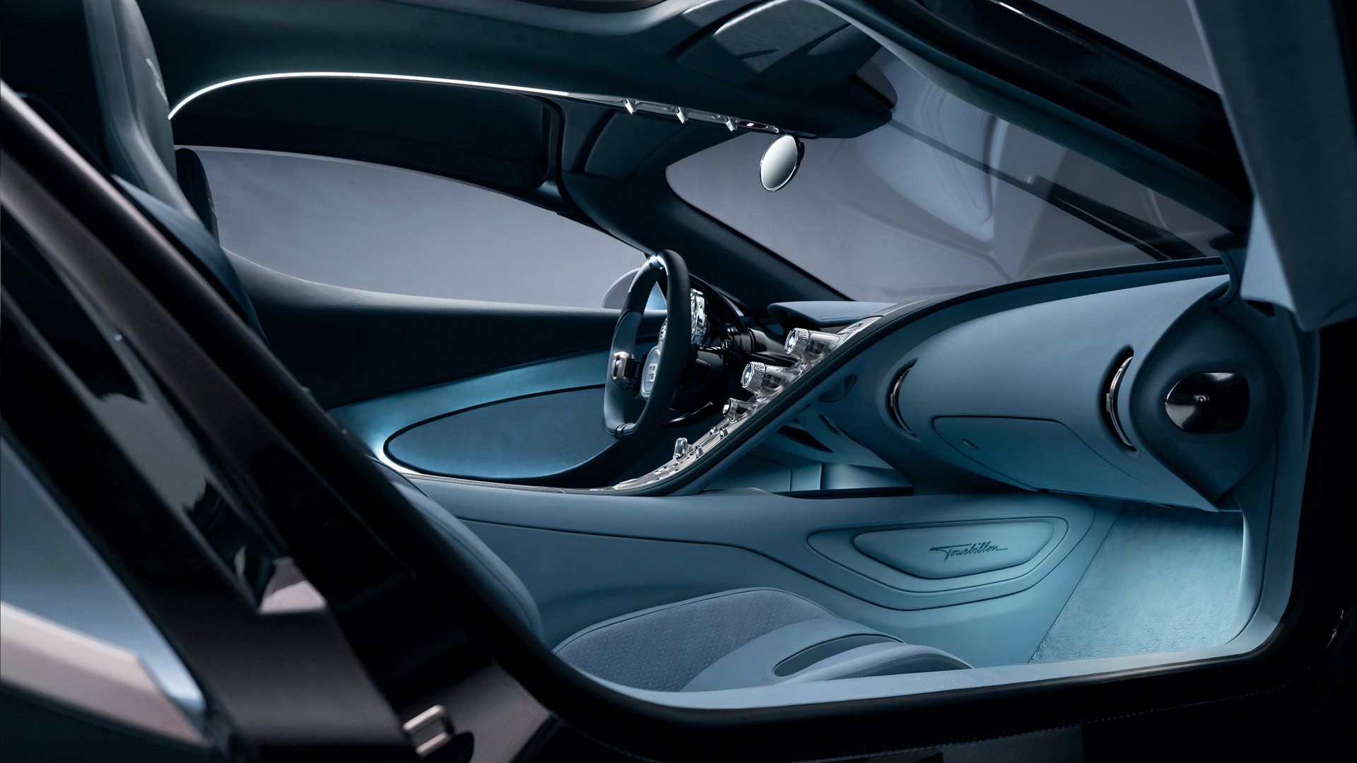 Lado interior do Bugatti Tourbillon