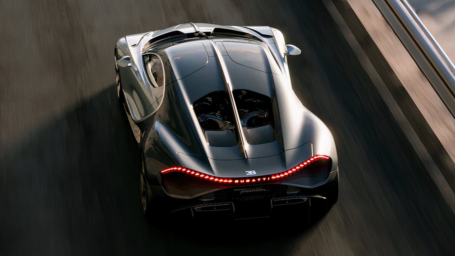 Bugatti Tourbillon na traseira da estrada