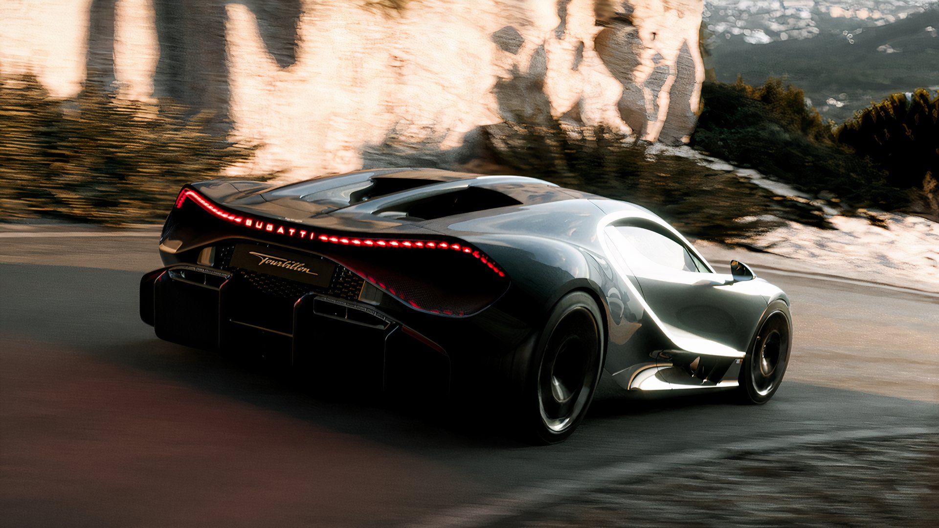 Traseira lateral Bugatti Tourbillon