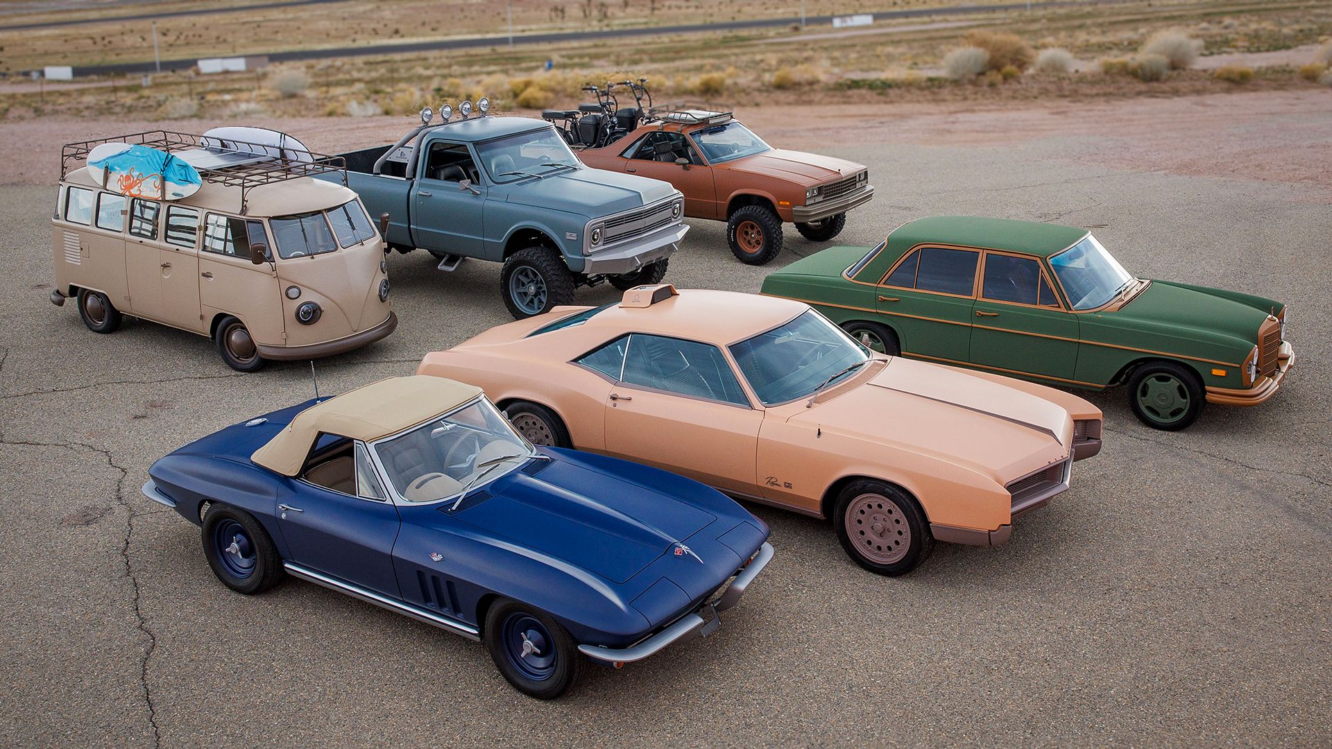 All the cars featured on Downey's Dream Car's TV Show