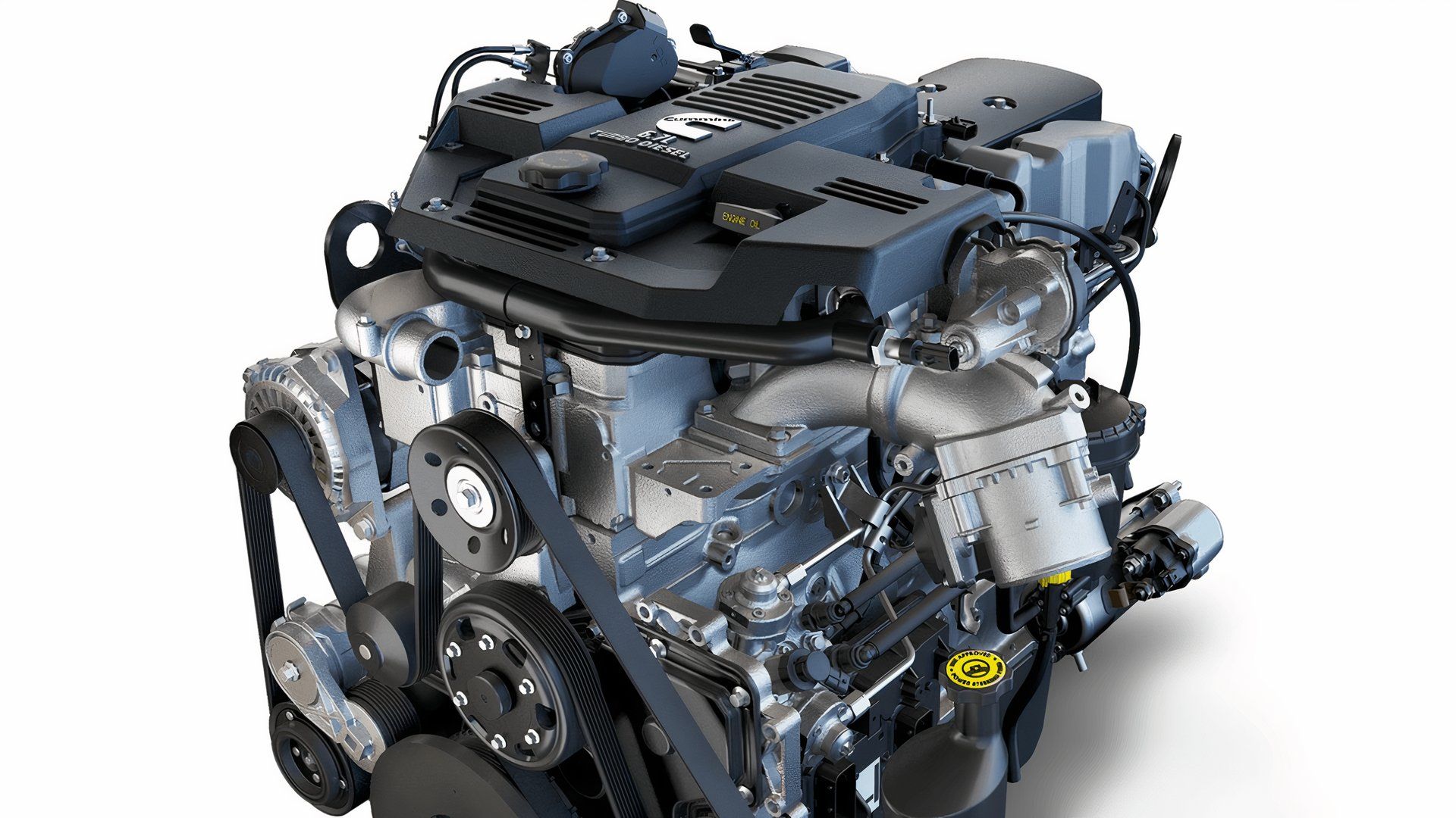 Motor Cummins 6,7 litros HO diesel em linha 6