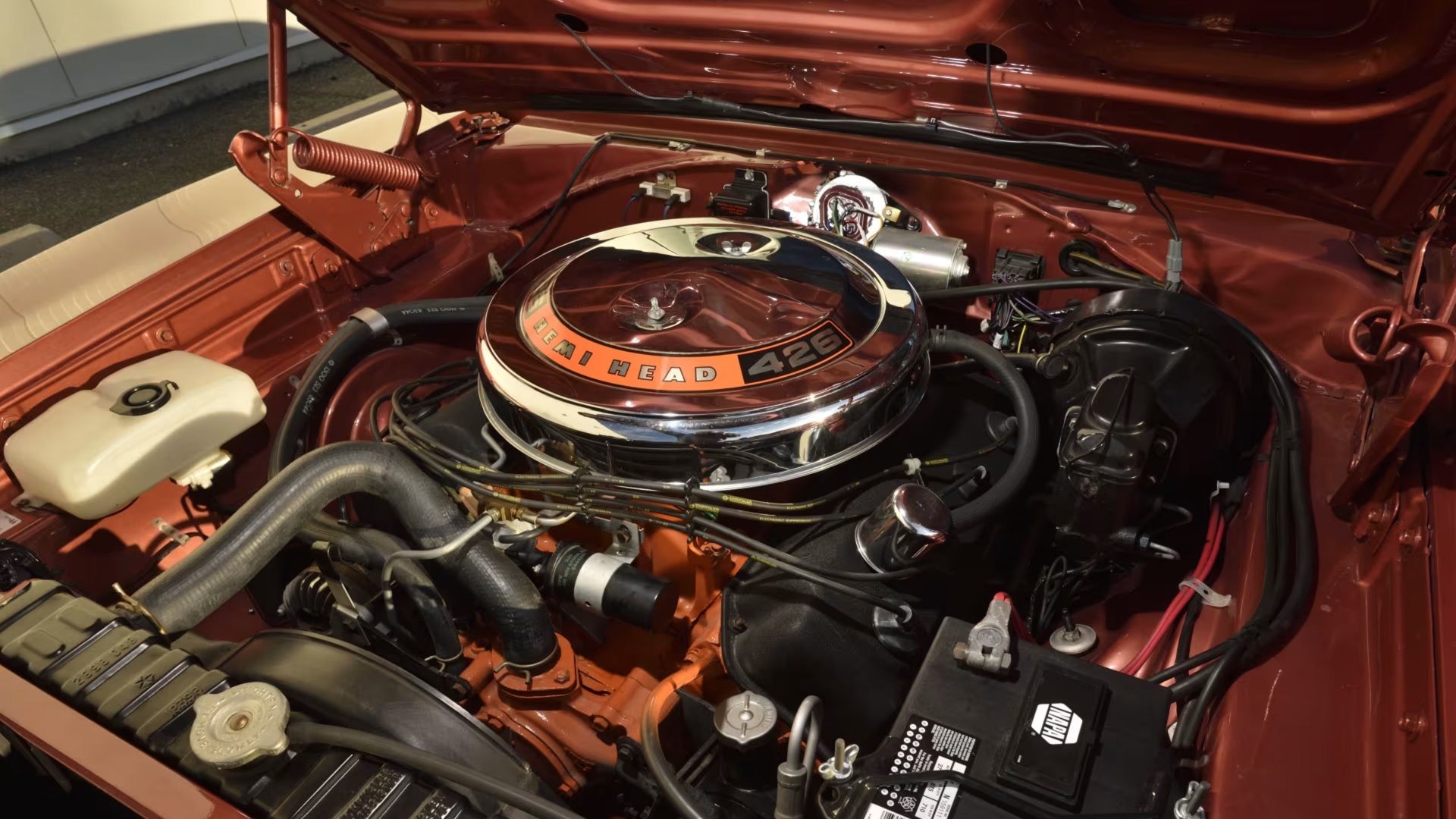 Motor V8 do Dodge Charger 1968
