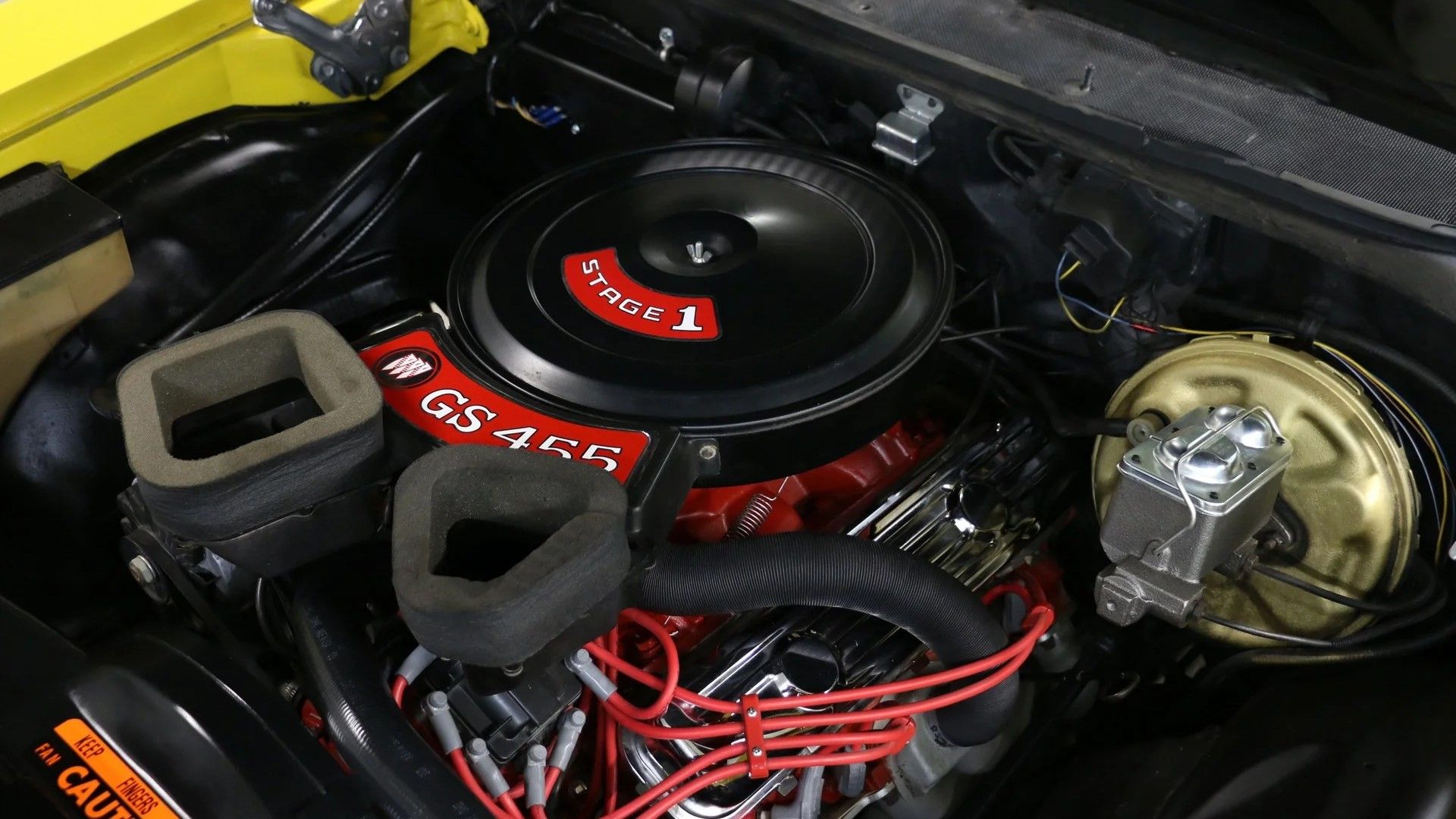 Foto em close-up do motor BUICK GSX Tribute 455 V8 Stage 1 de 1972