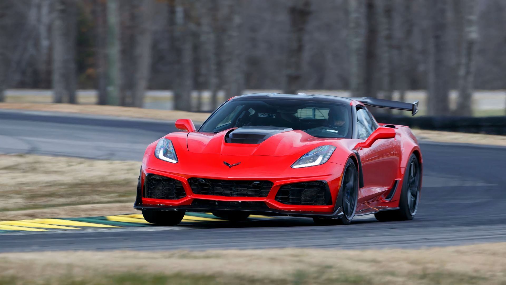 Quarto dianteiro do Chevrolet Corvette ZR1-1 2019