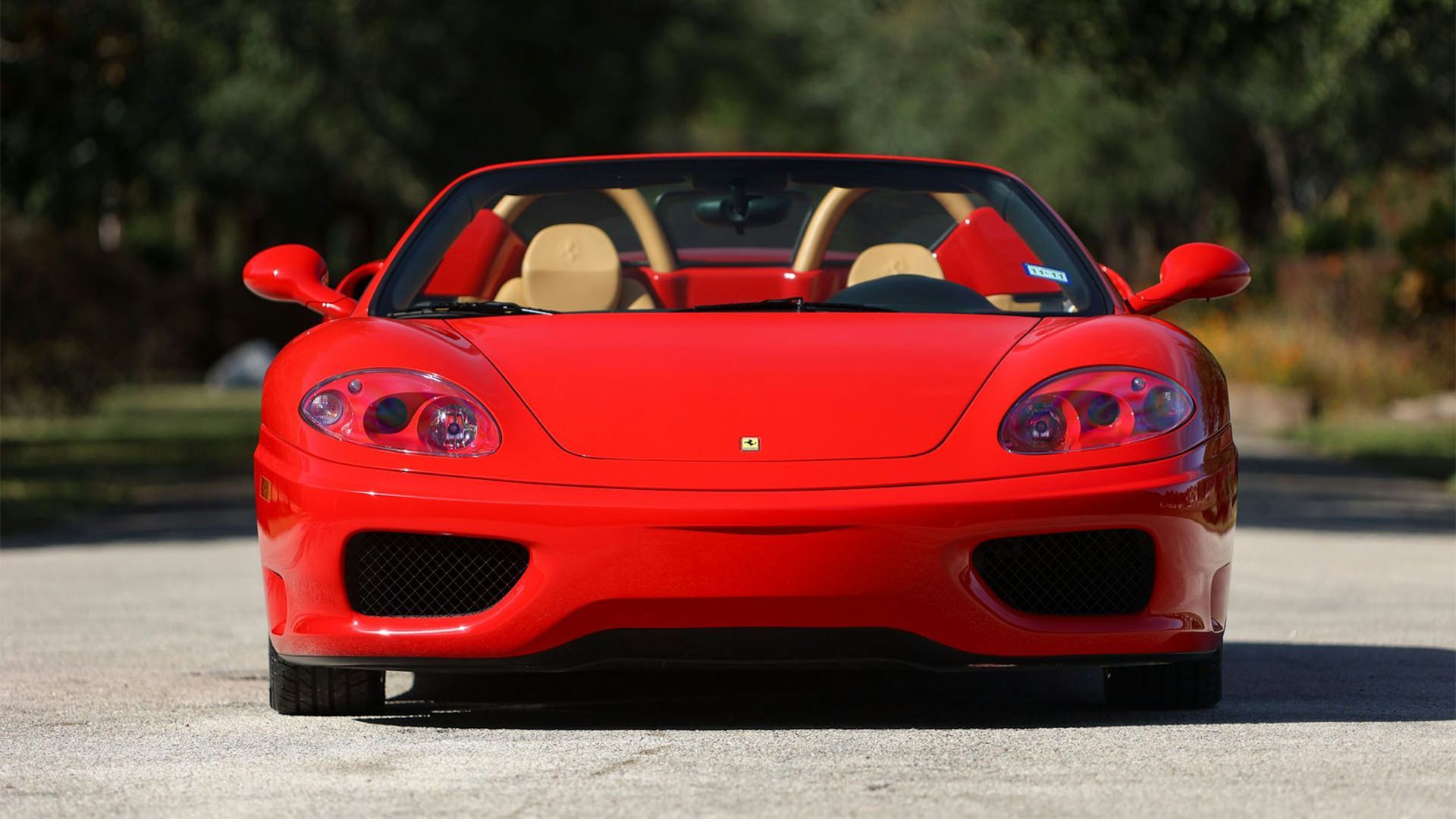 Ferrari 360 Spider - Foto frontal da cabeça