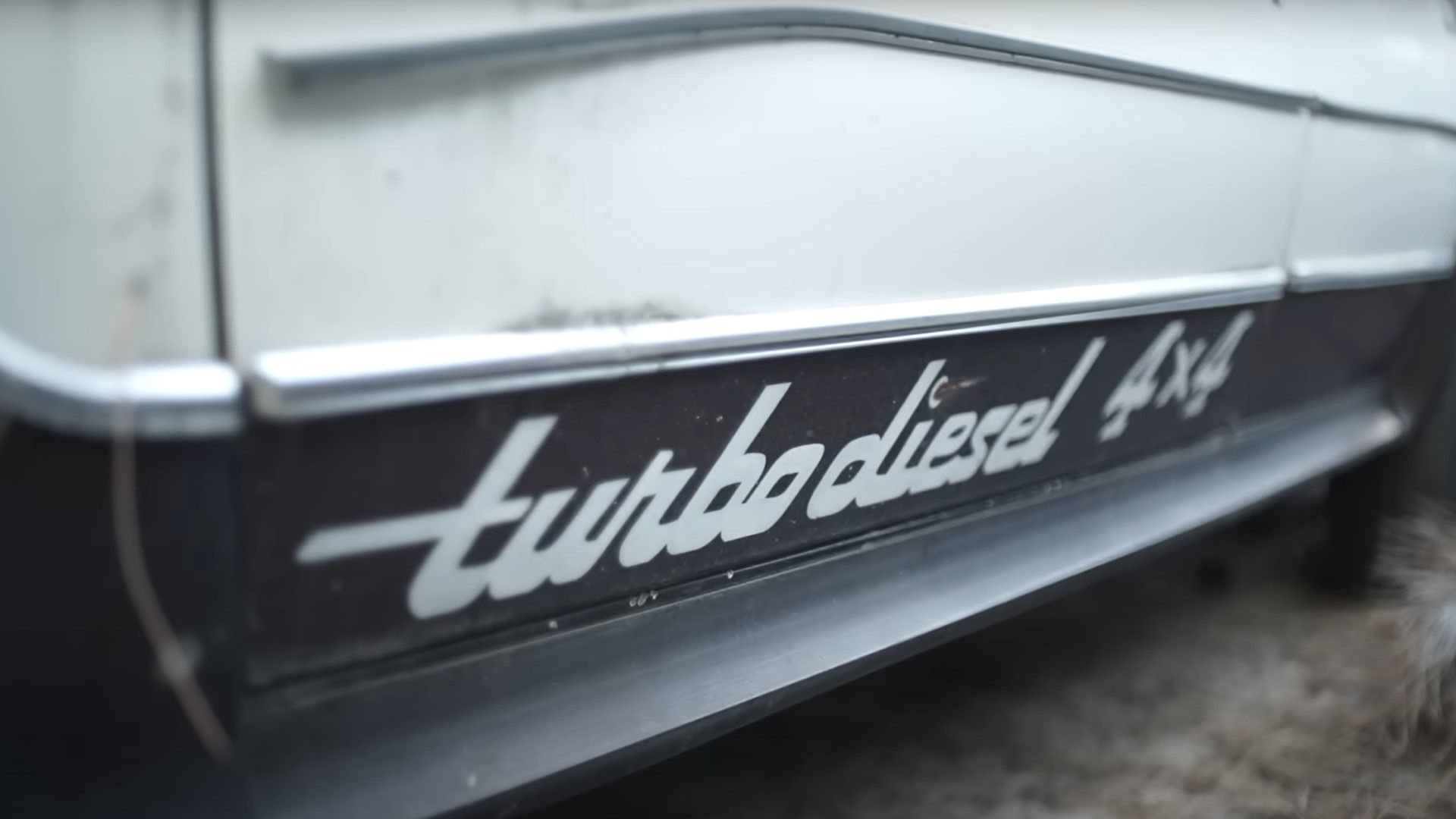 Último exemplo sobrevivente do AMC Eagle Diesel, perfil lateral, foto em close-up