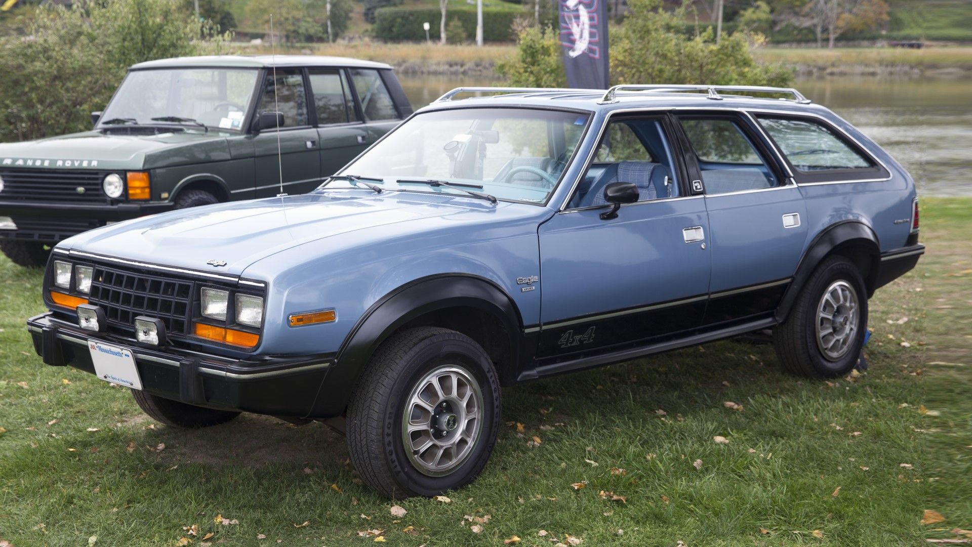 Vista frontal do terceiro quarto do AMC Eagle Diesel