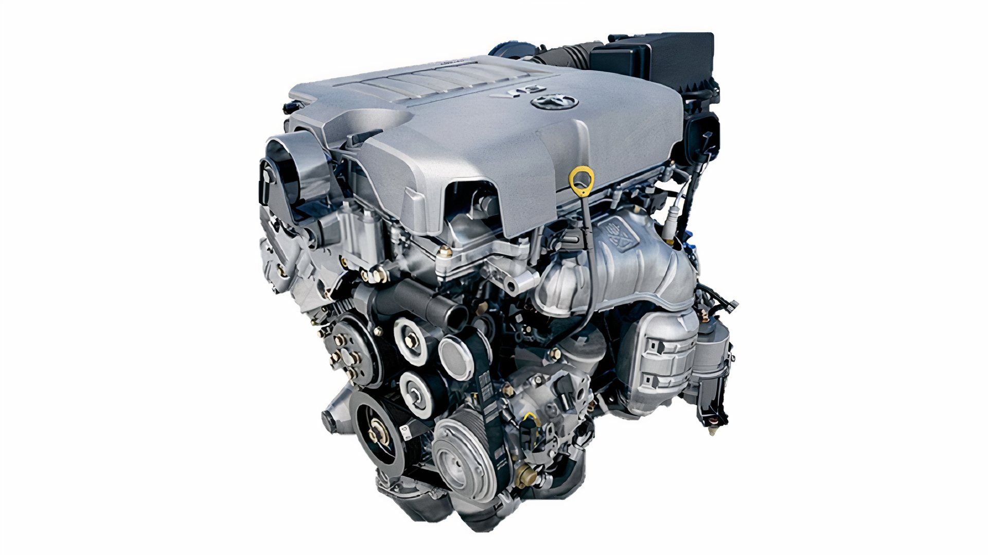 Lado do escapamento do motor Toyota 2GR-FE