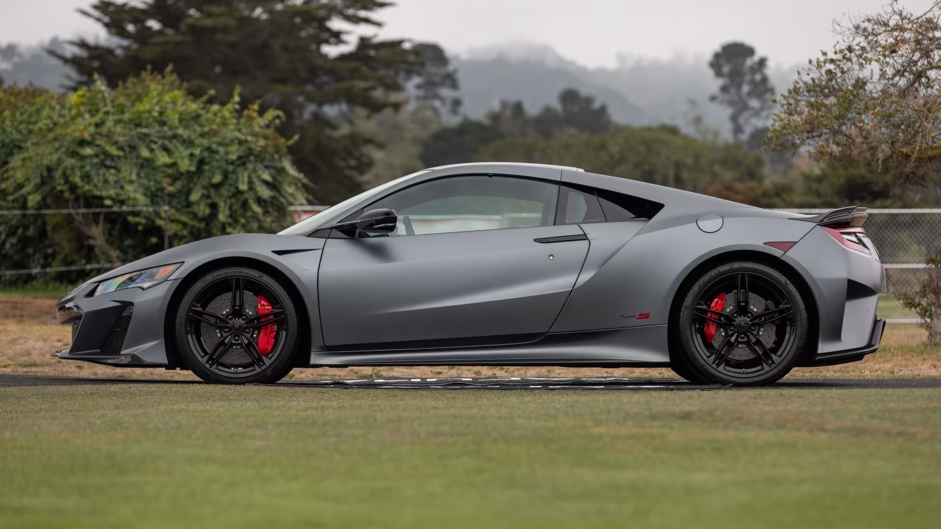 Honda NSX Type S 2022 prata lateral