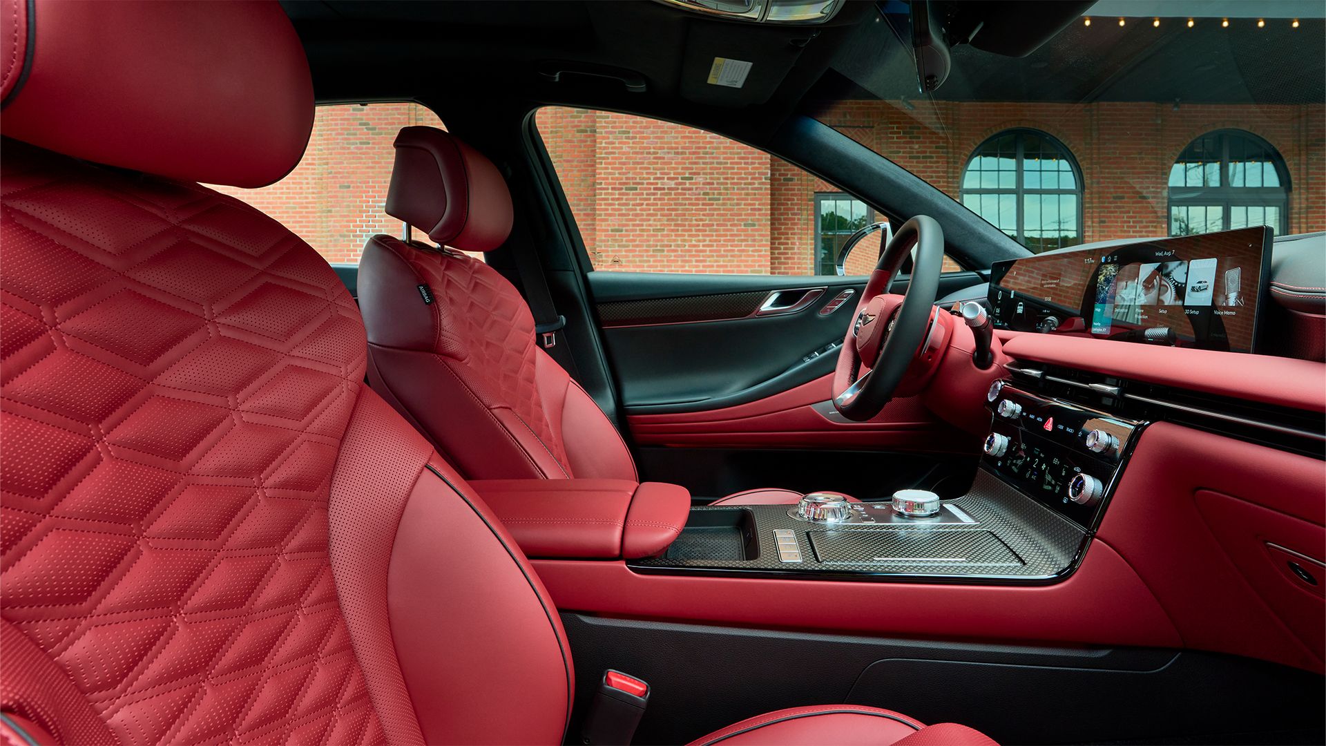 2025 Genesis G80 sedan interior branco