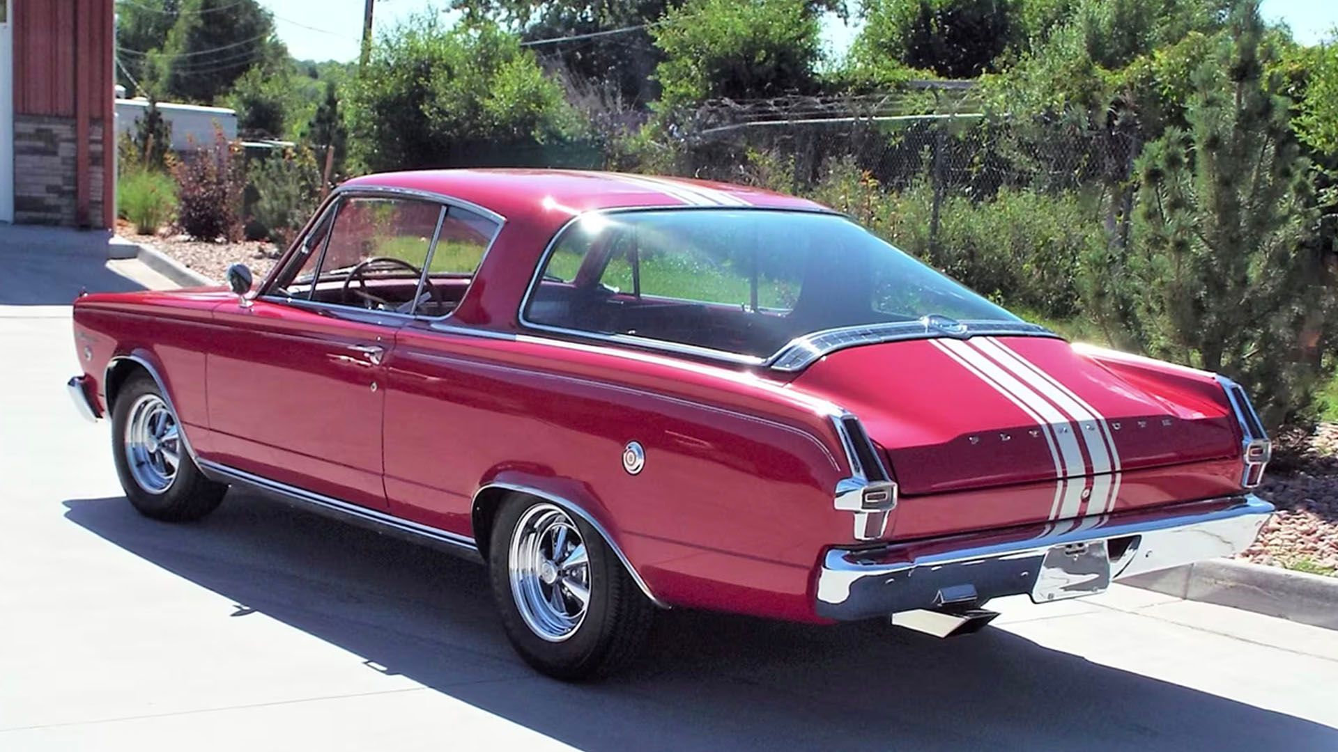 1966 Plymouth Barracuda Formula S Traseiro Três Quartos