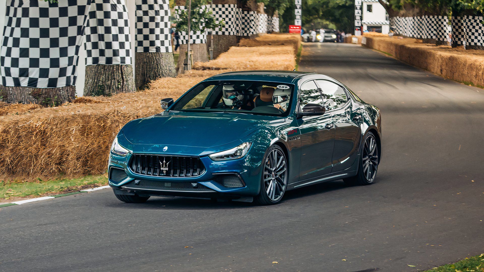 Maserati Ghibli Trofeo 334 Ultima drives at Goodwood