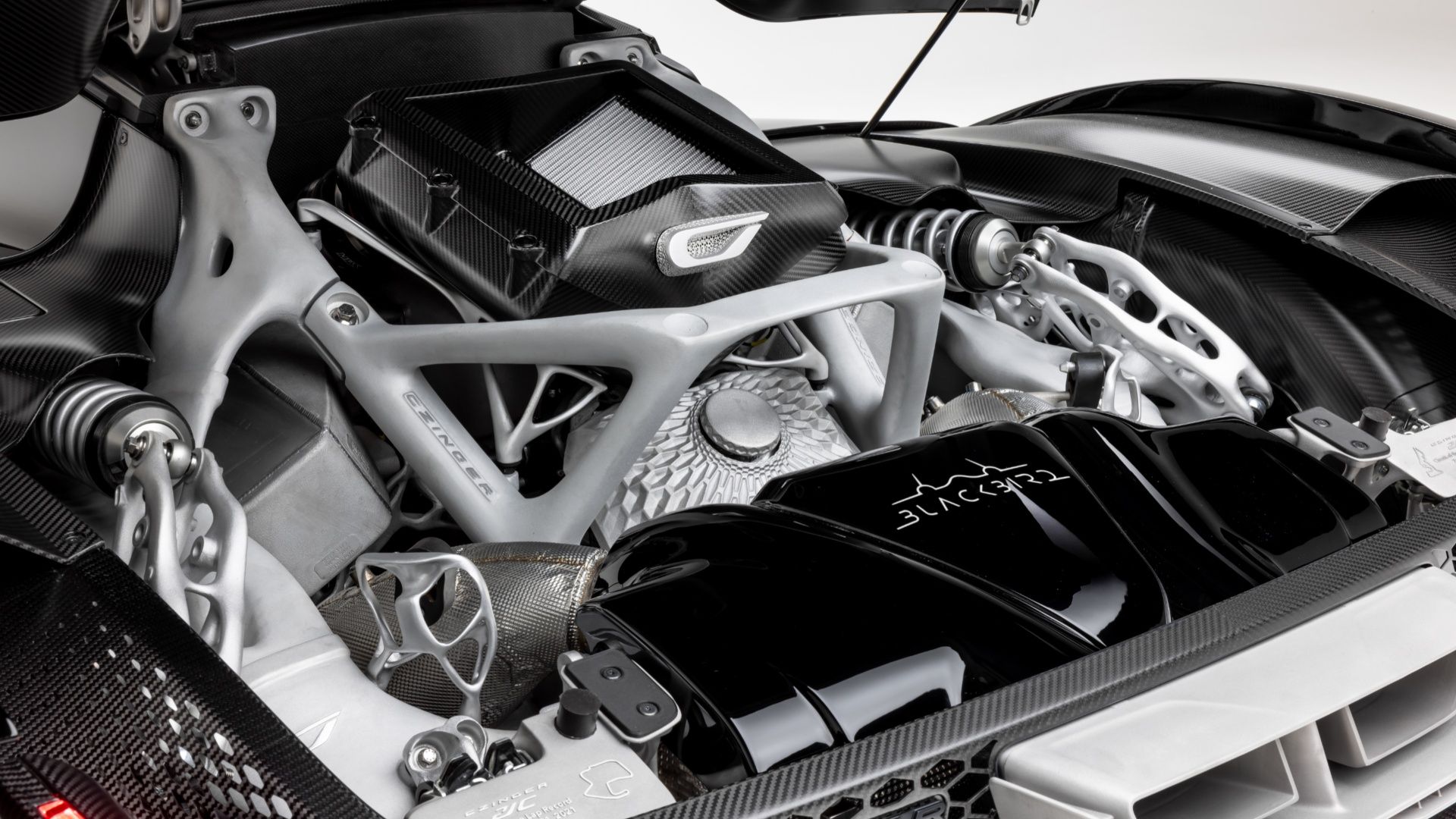 Visão do motor Czinger 21C Blackbird