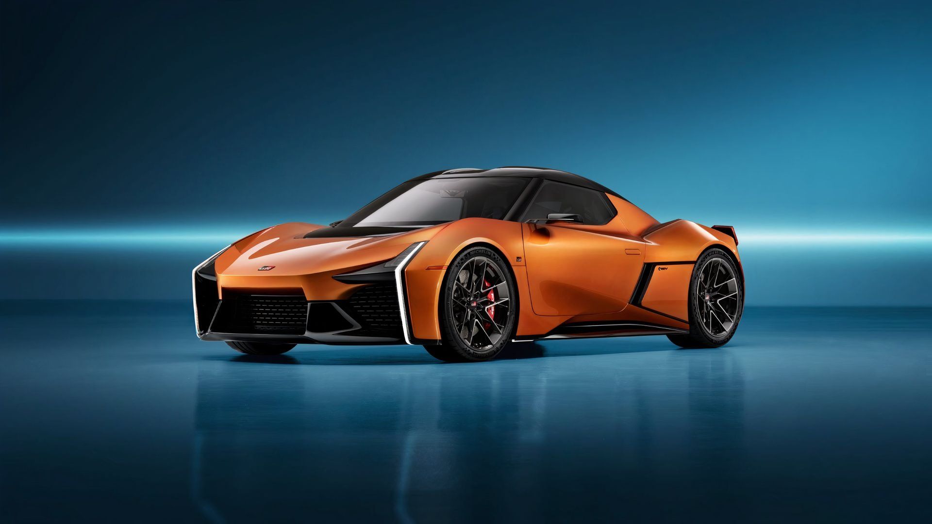 Toyota-FT-Se, vista frontal, laranja