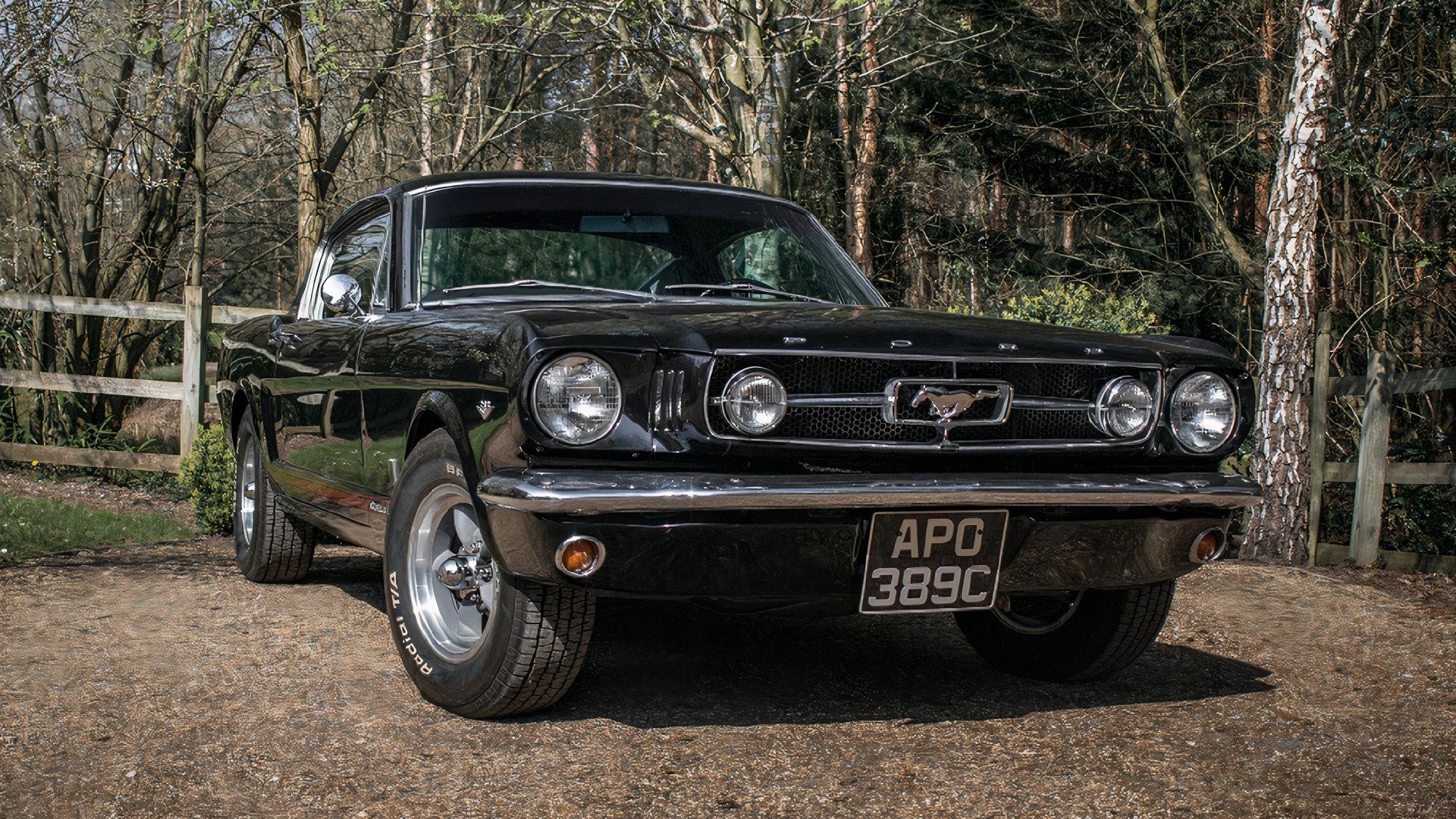 Ford Mustang GT preto 1965