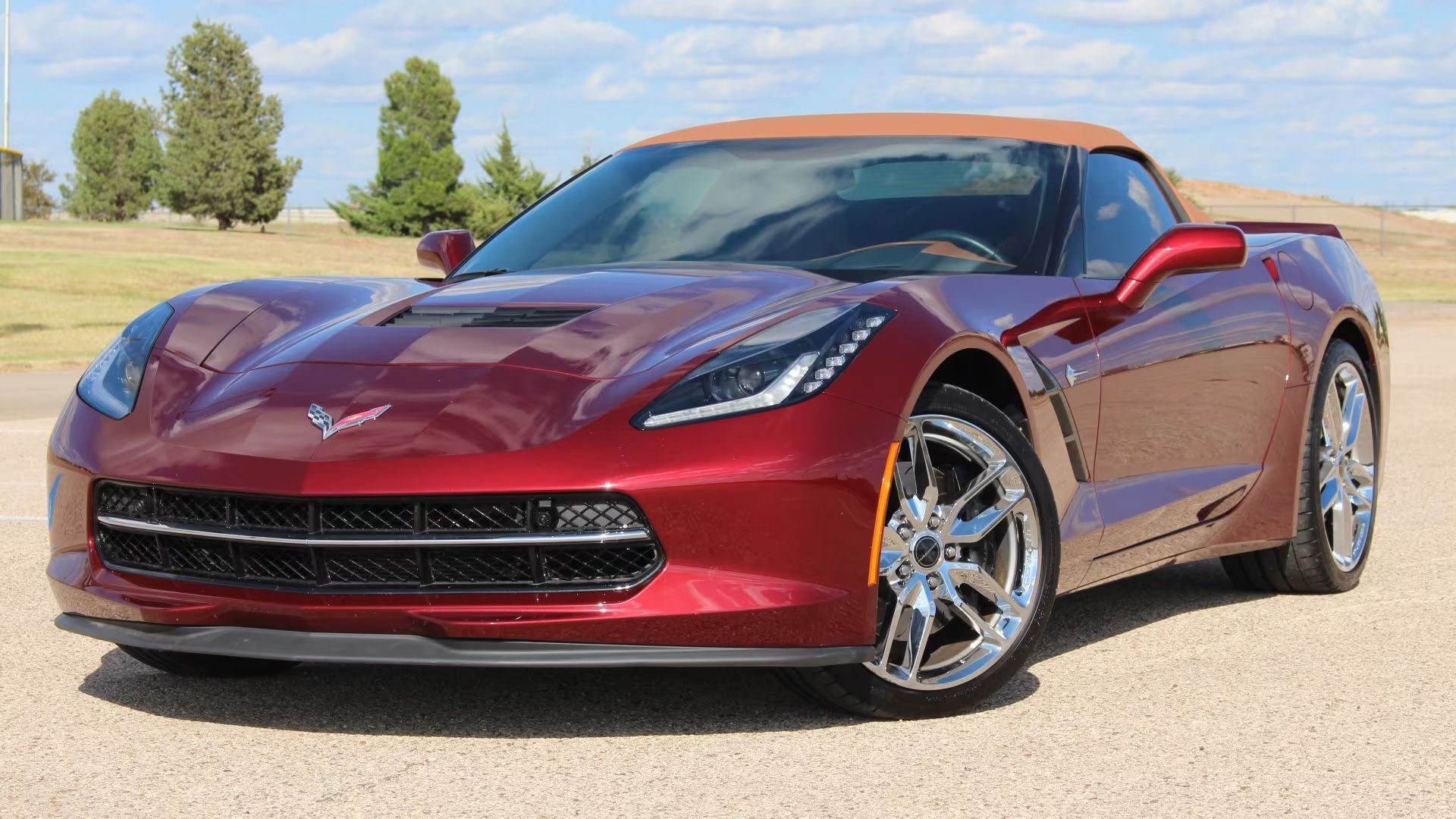Corvette C7 vermelho 2019