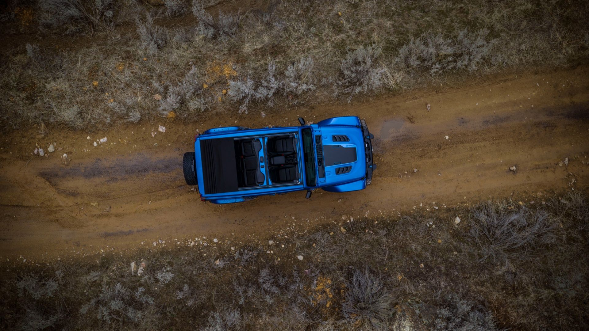 Jeep Wrangler 4xe 2025 em uma trilha