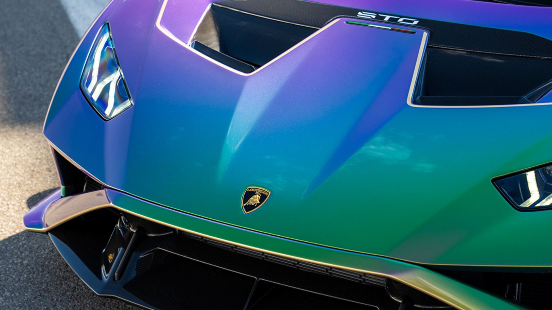 Frente do Lamborghini Huracán STO