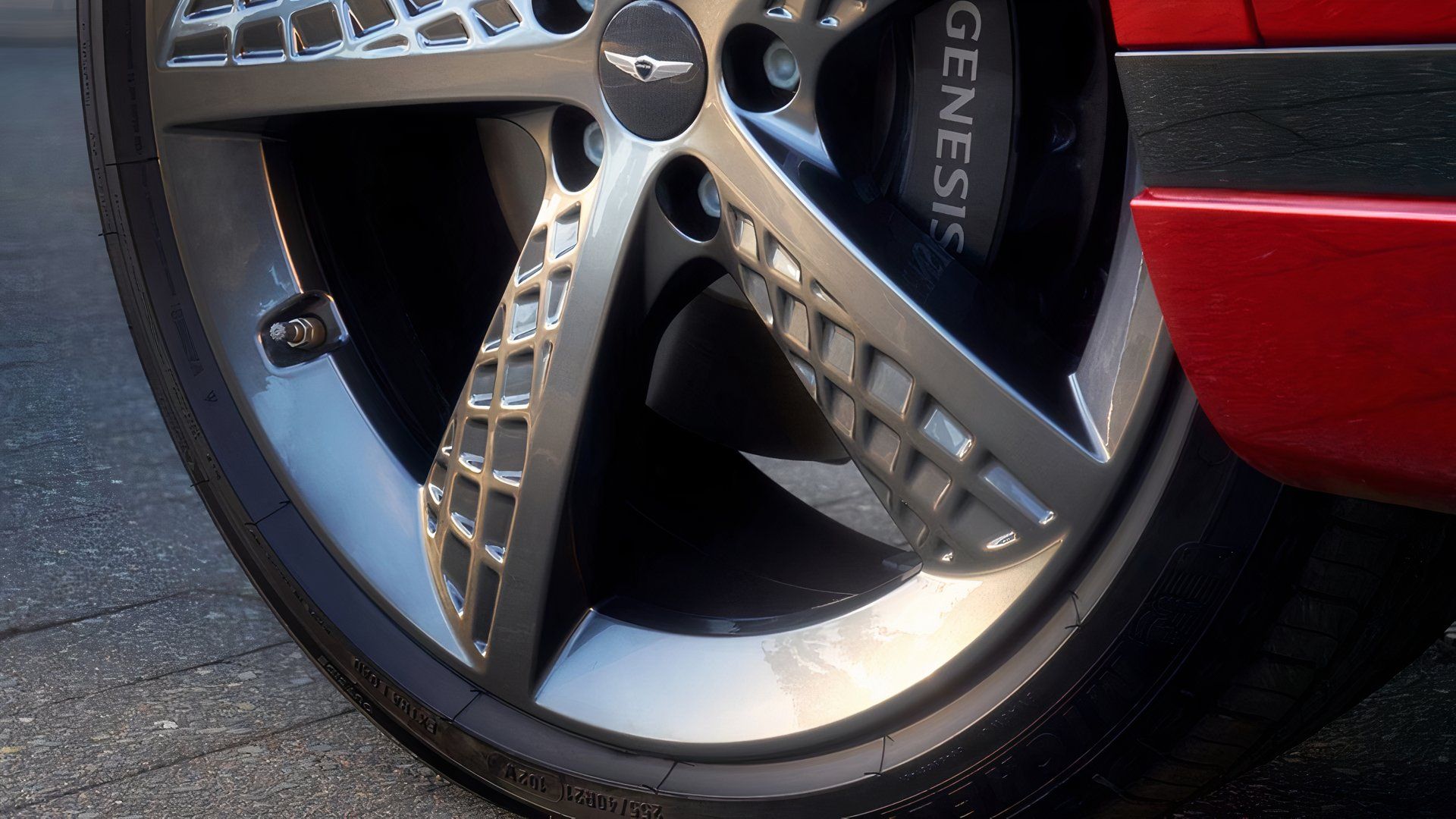 Roda Genesis GV70 2025, close-up
