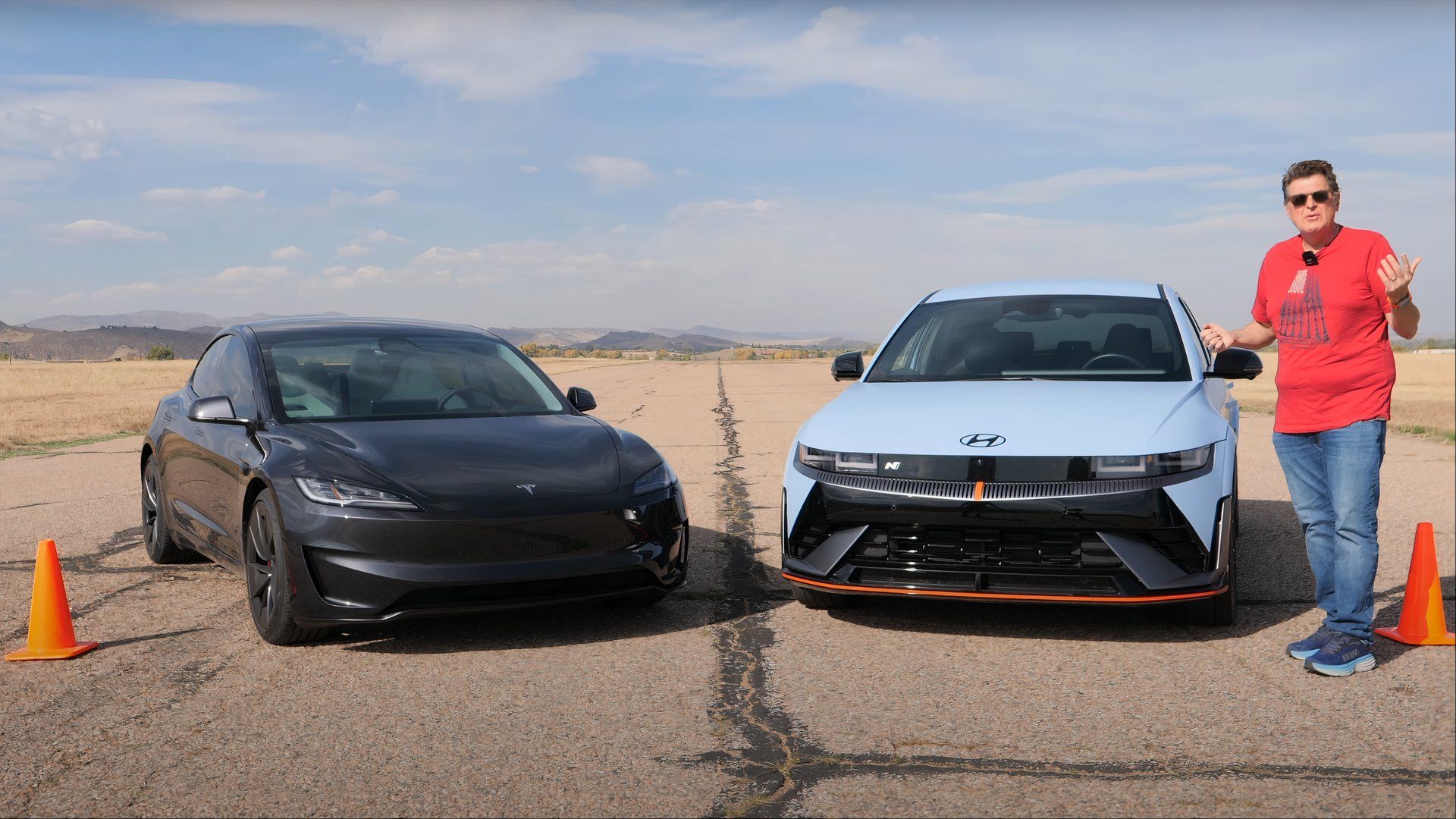 Tesla vs Hyundai drag race