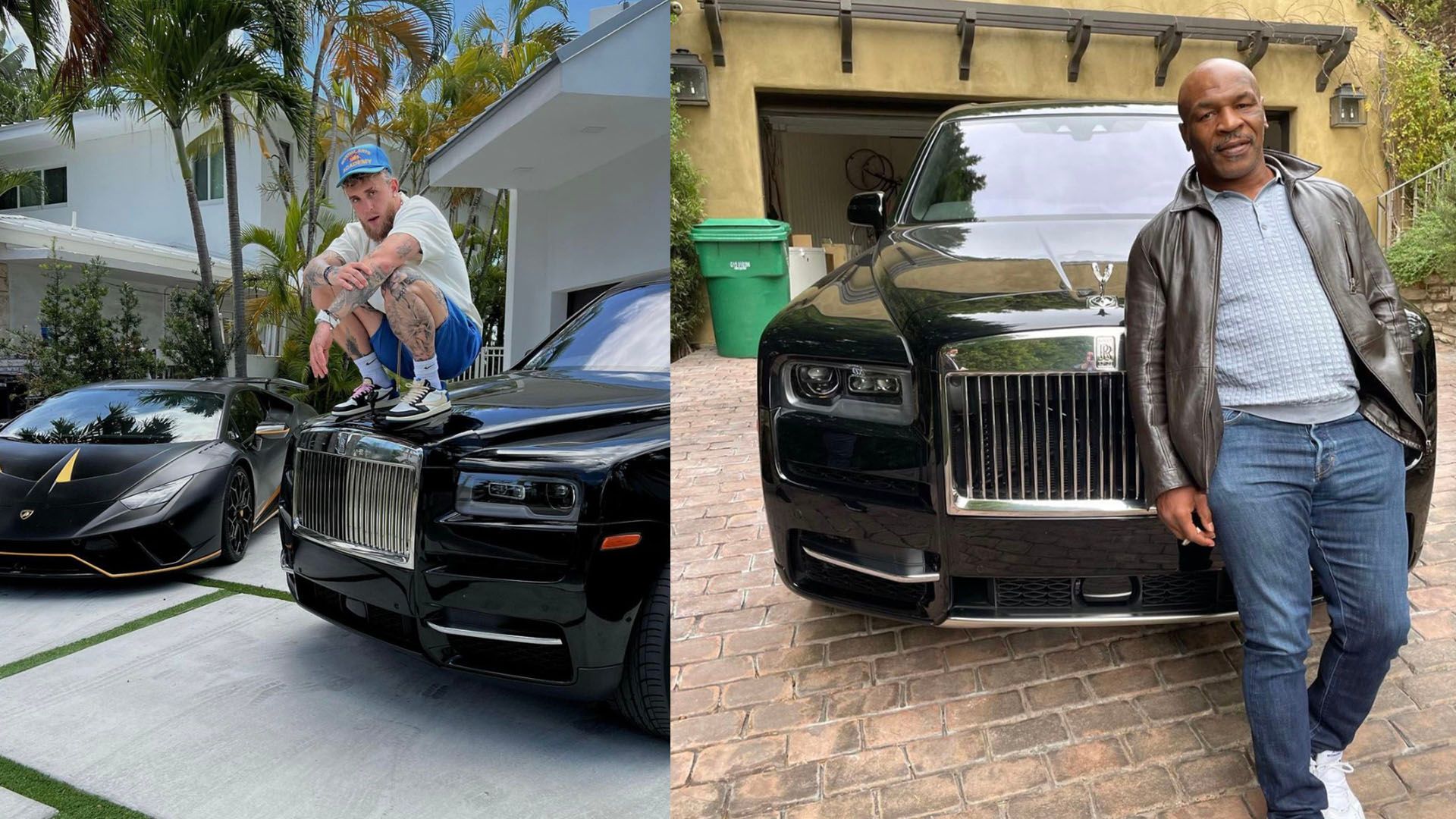 Jake Paul vs Mike Tyson Car Collection