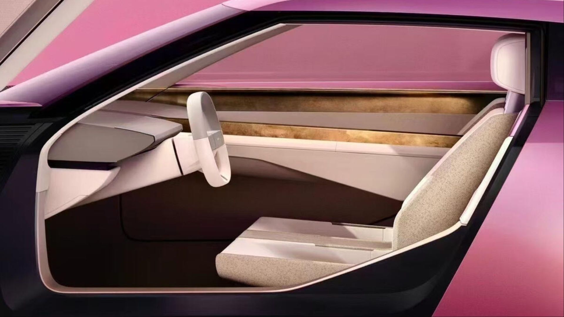 Interior of the Jaguar concept car