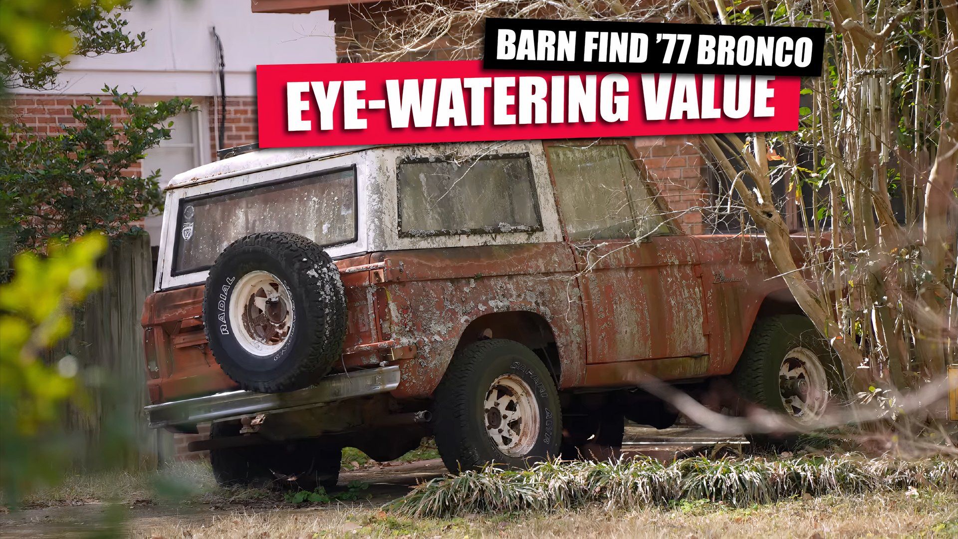 Barn find 77 bronco commands eye watering value