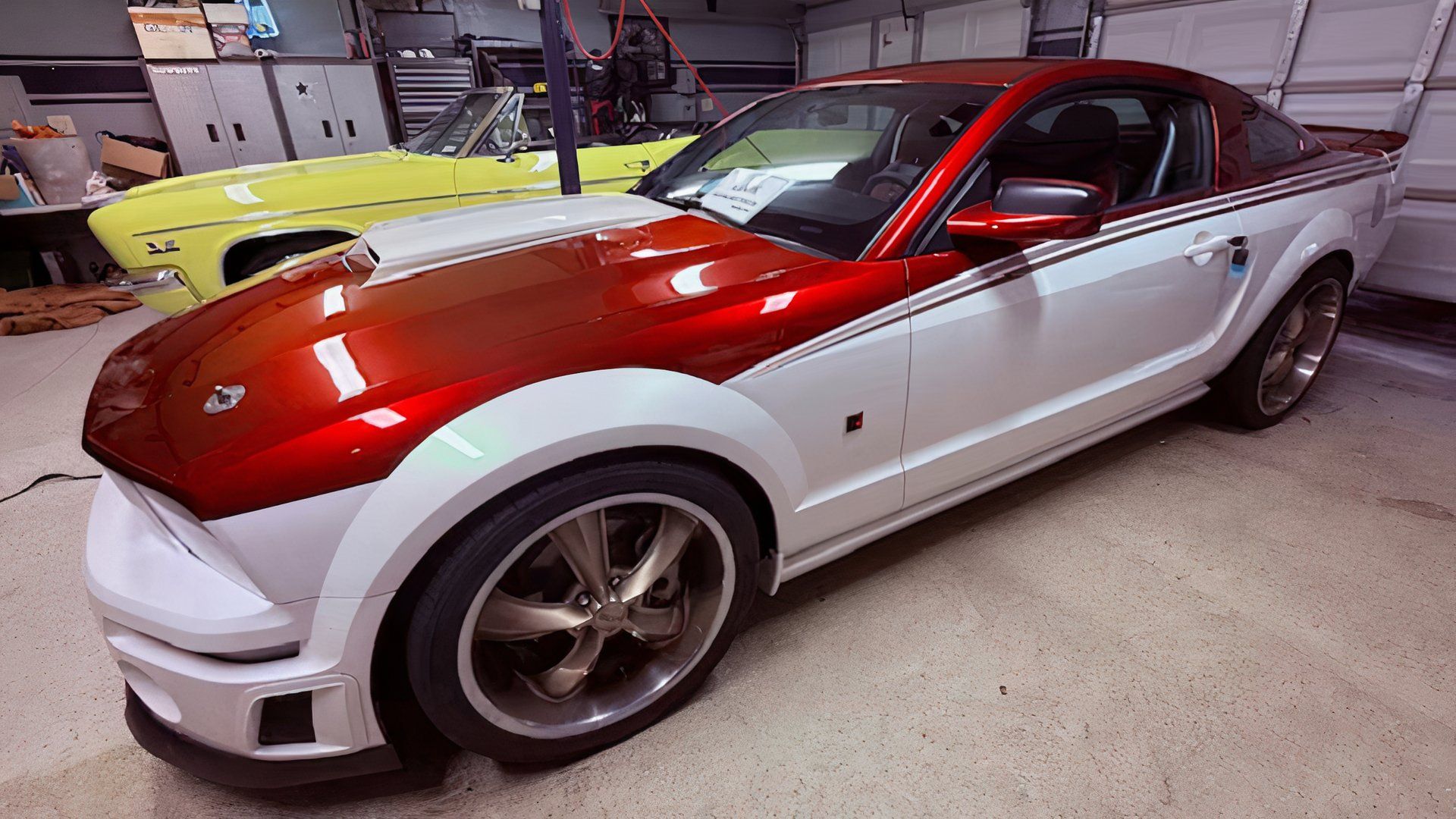 Roush-built Supercharged 2007 Ford Mustang Has Old-School SEMA Style