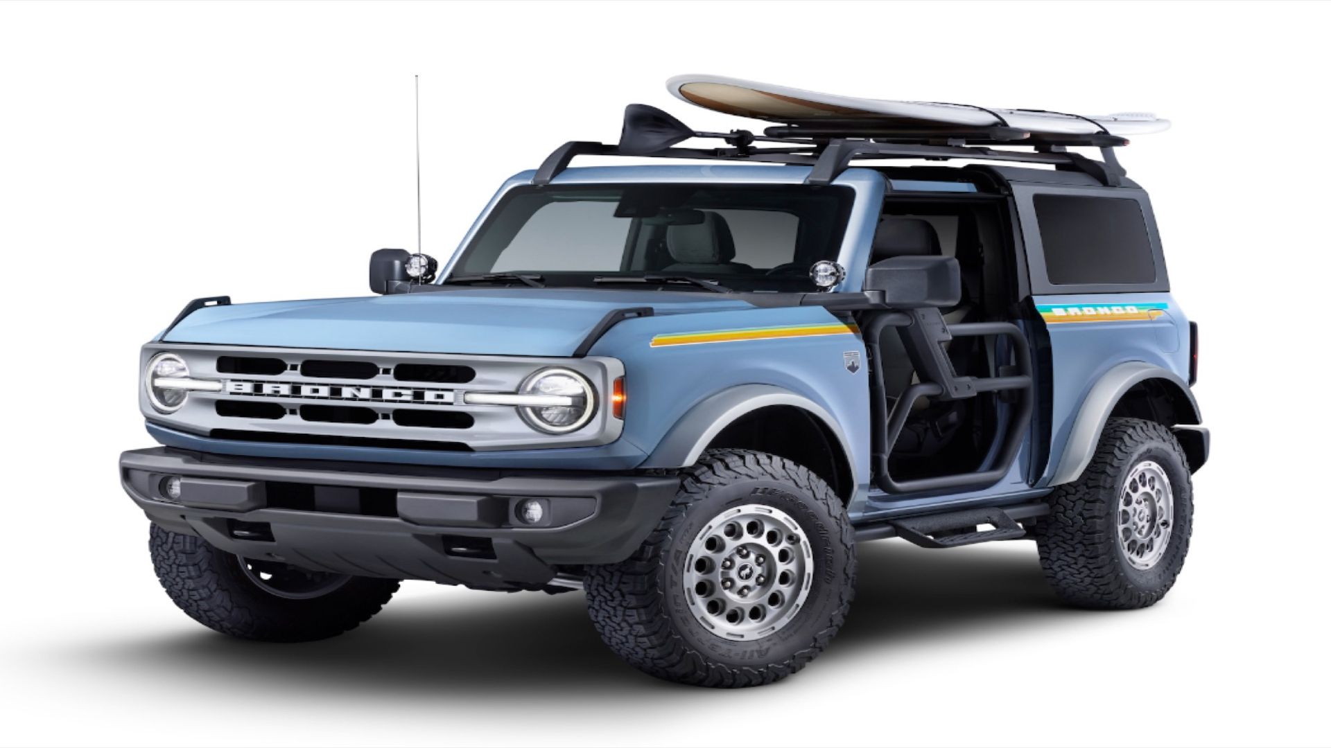2025 Ford Bronco 2 Door - Coastal Package - Press Photos - Exterior 001 - front three quarters
