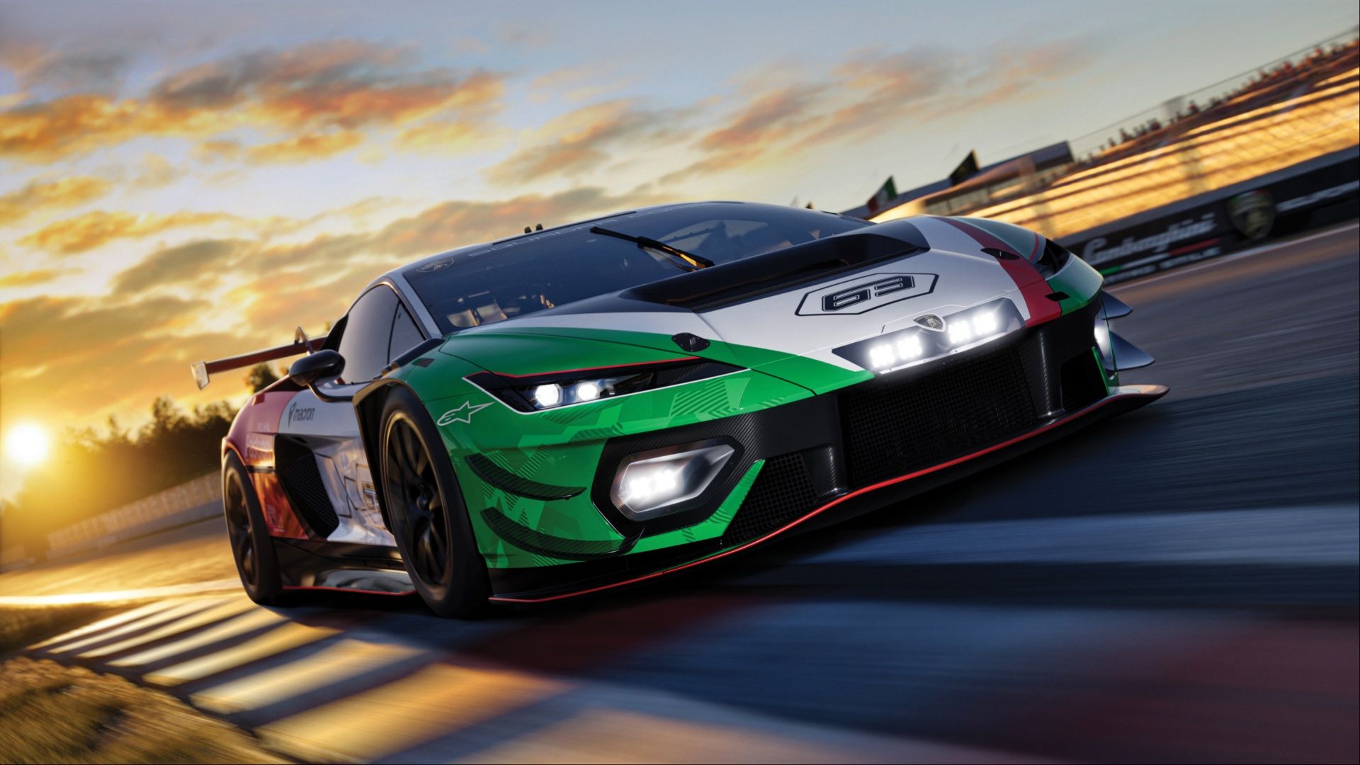 Lamborghini Temerario GT3 on the track