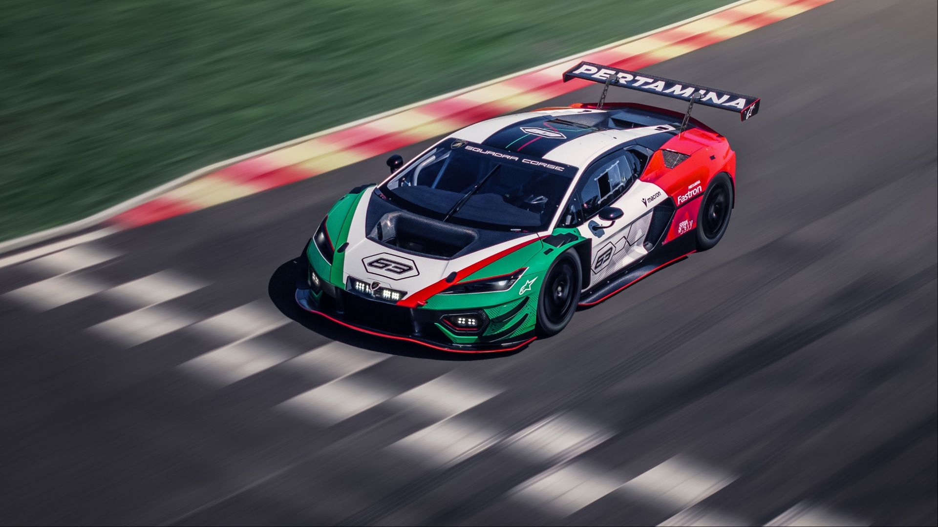 Lamborghini Temerario GT3 in motion