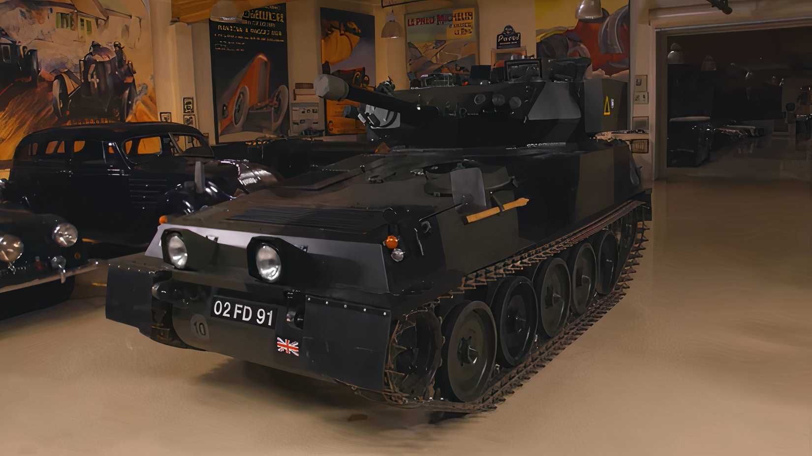 Jay Leno Drives A 1972 Scorpion Tank Through Los Angeles