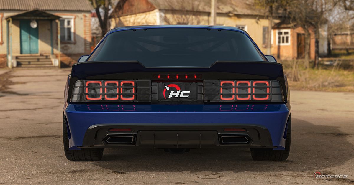 Chevrolet Camaro Restomod Rear End Blue