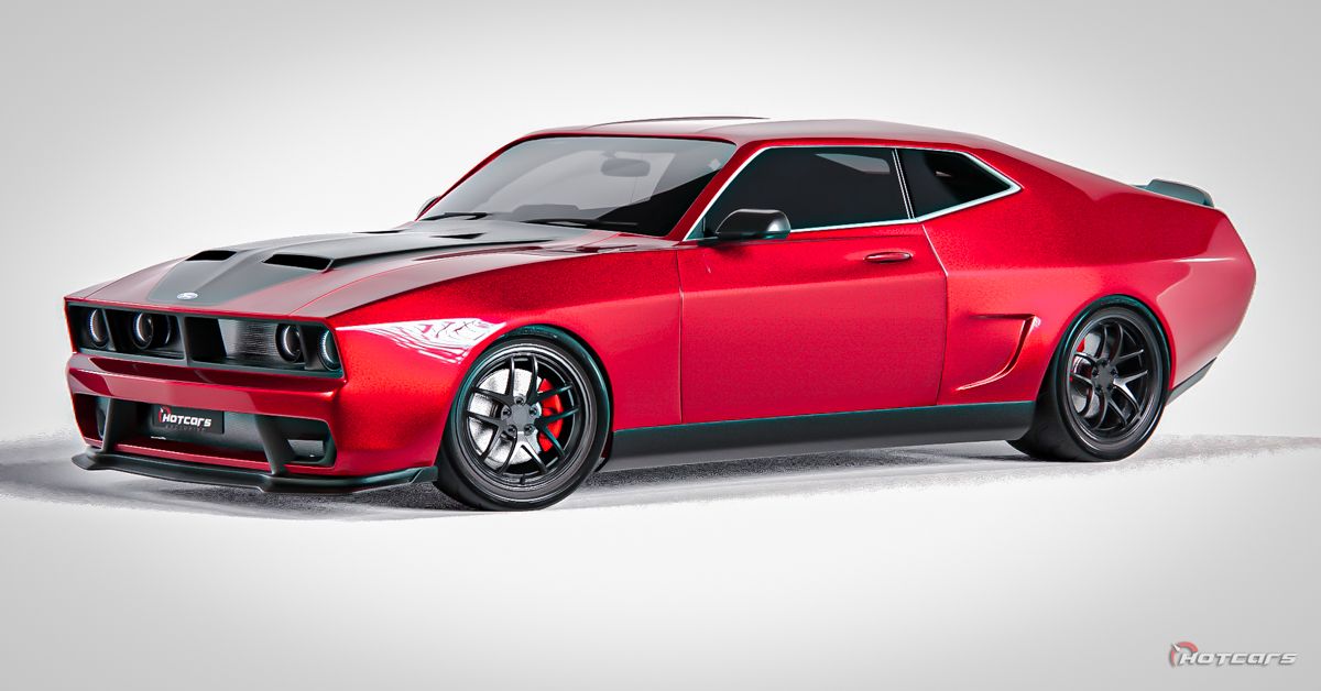 Ford Falcon XB GT HotCars Exclusive Concept  front third quarter view