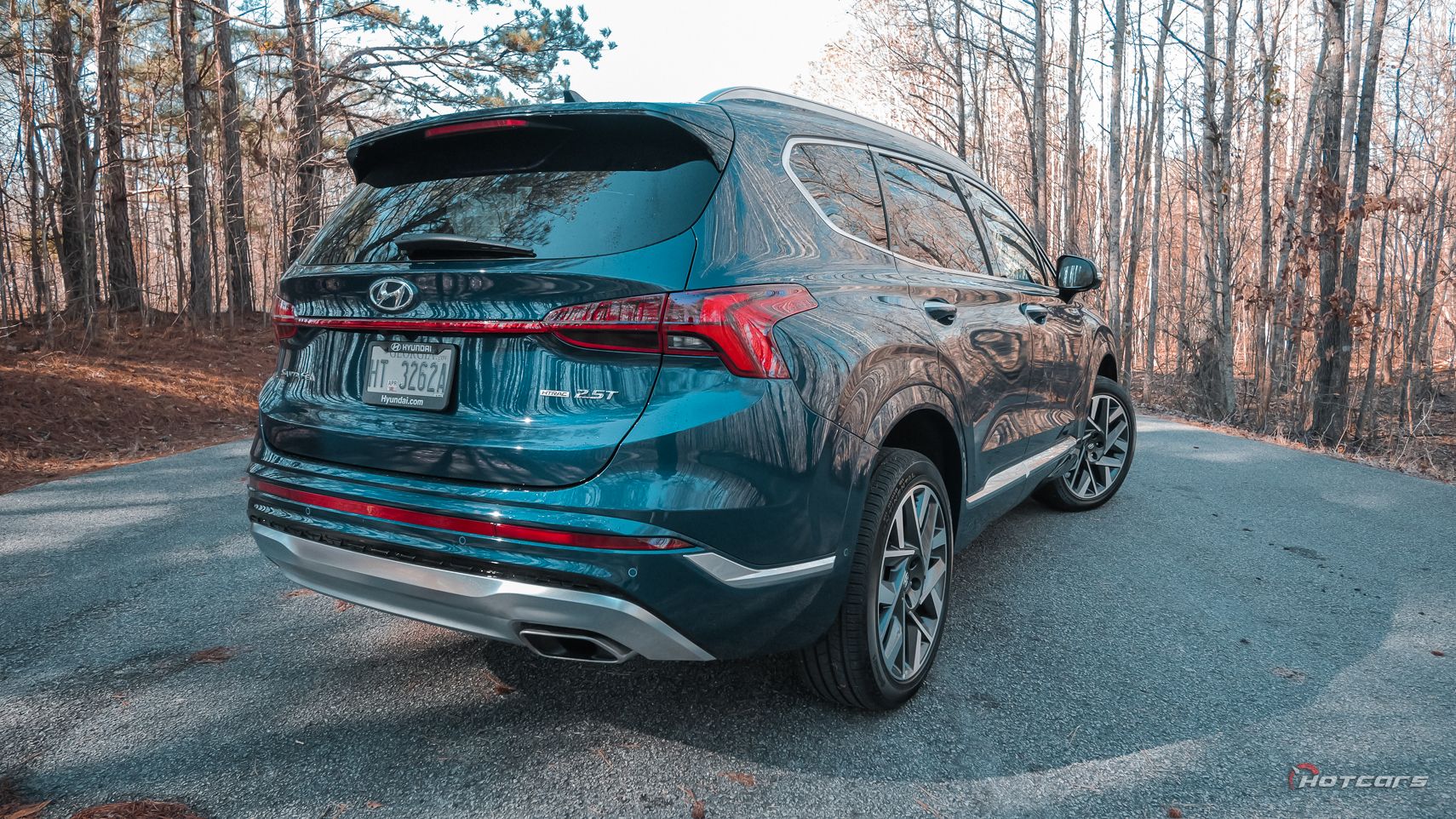 2023 Hyundai Santa Fe AWD каллиграфия сзади 3/4 выстрел