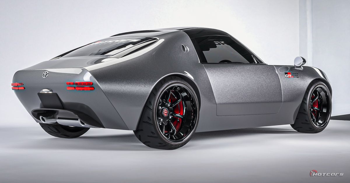 2023 Toyota Sports 800 Concept in gray rear third quarter view